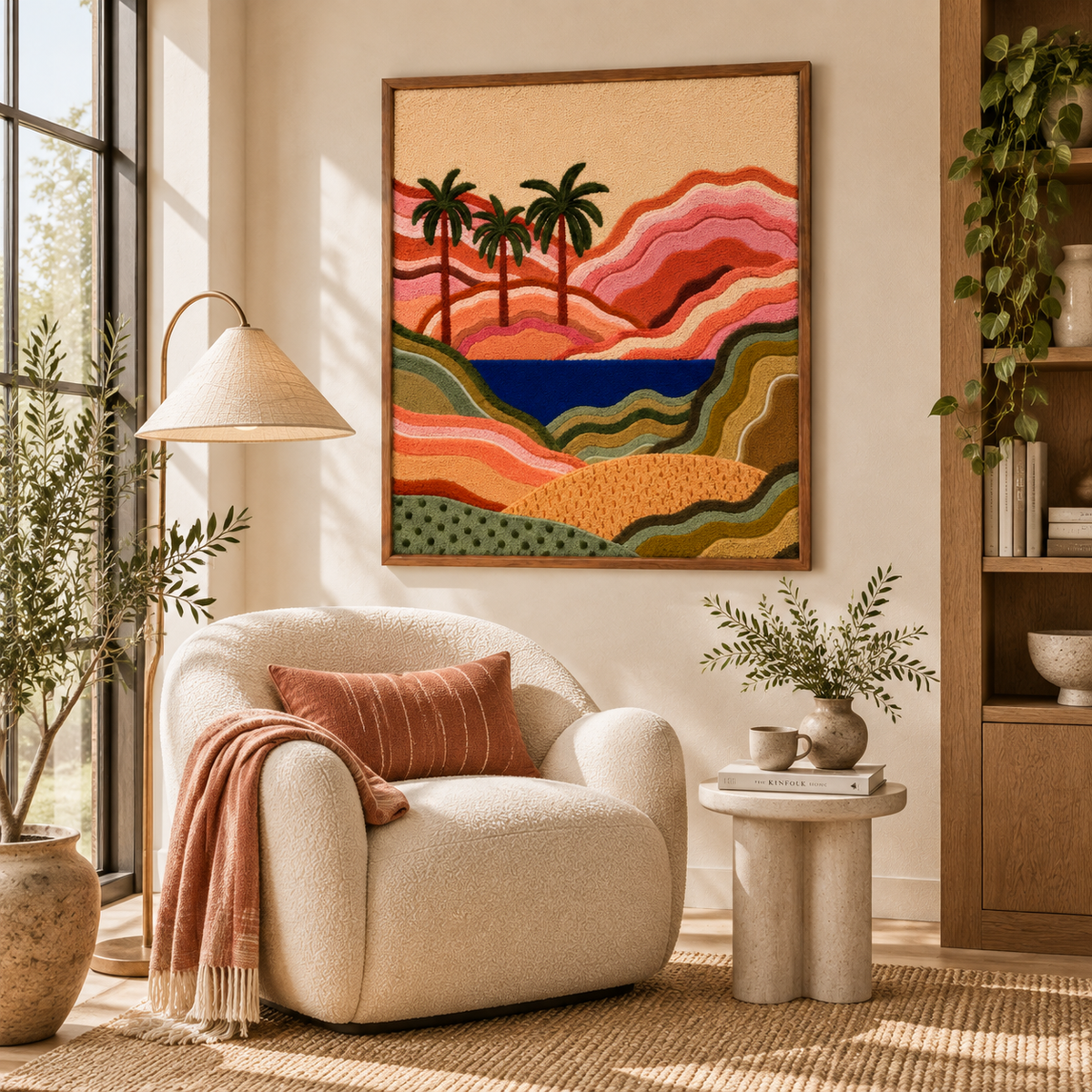 Palms Over Coral Hills — room setting 2