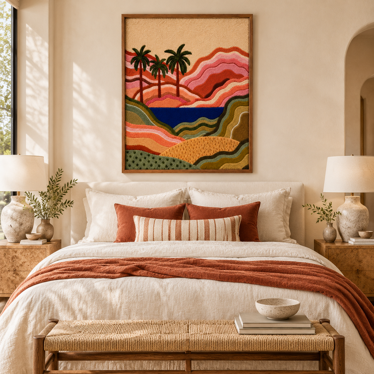 Palms Over Coral Hills — room setting 3