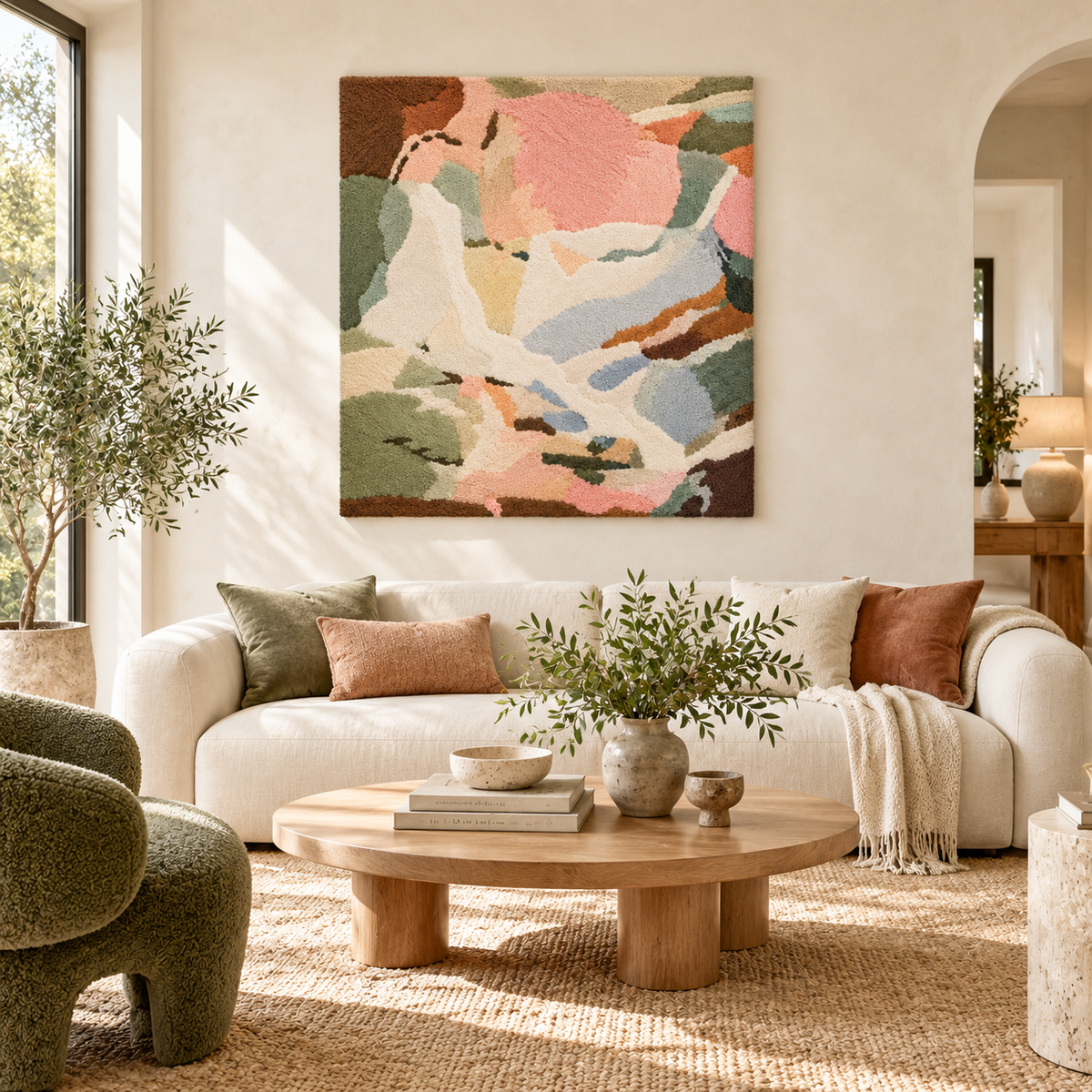 Pastel Weather — front-facing room scene