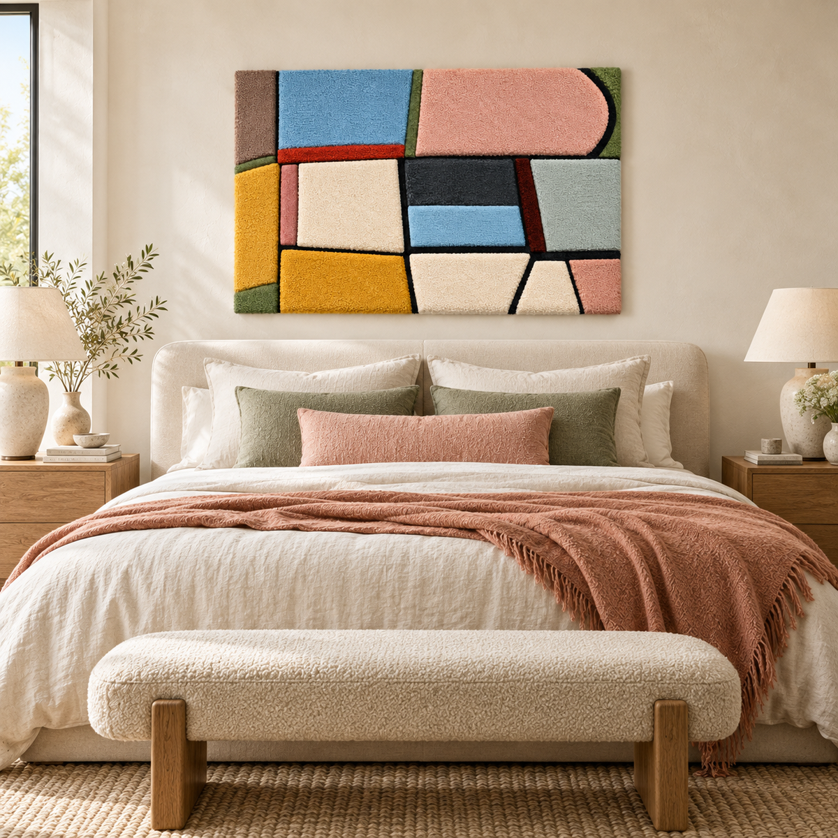 Pastel Window Rhythm — room setting 1