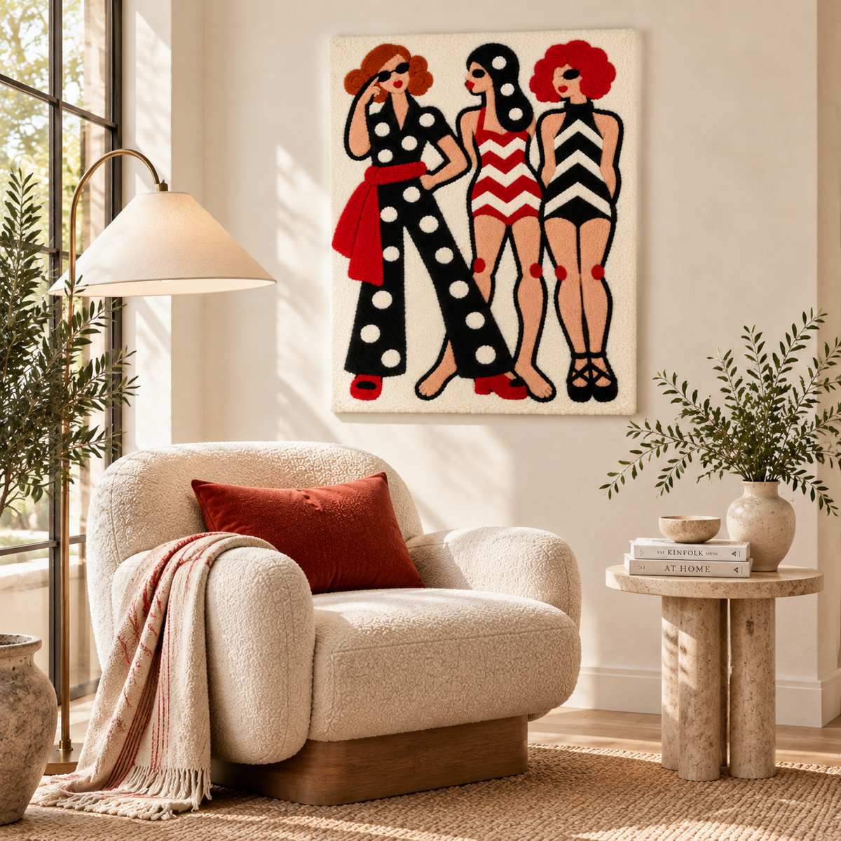 Patterned City Trio — room setting 2