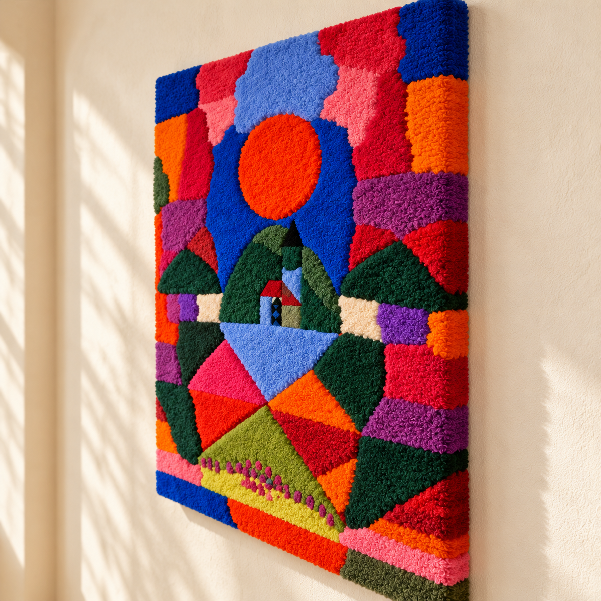 A Pressure of Tegernsee by Paul Klee — angled relief view
