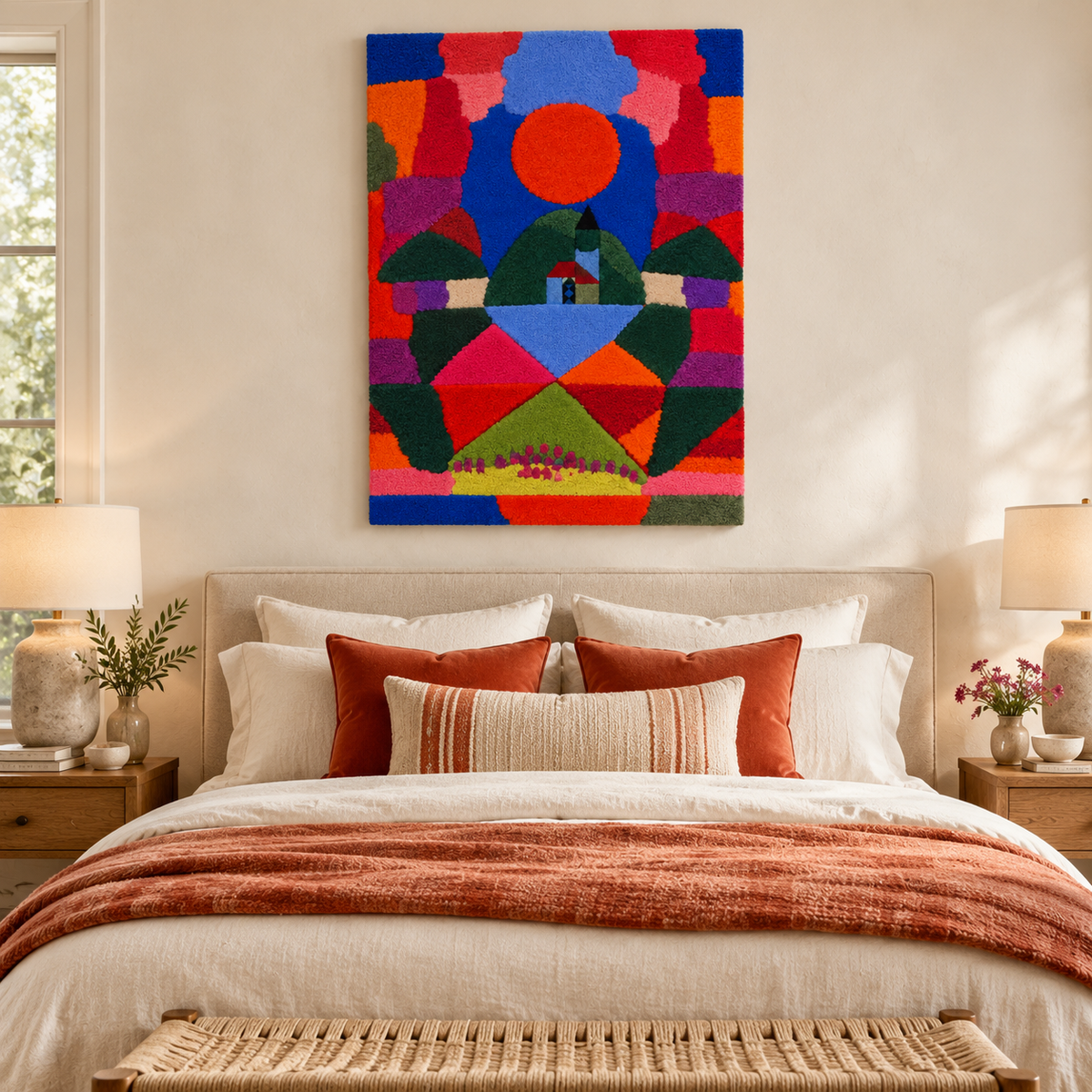 A Pressure of Tegernsee by Paul Klee — room setting
