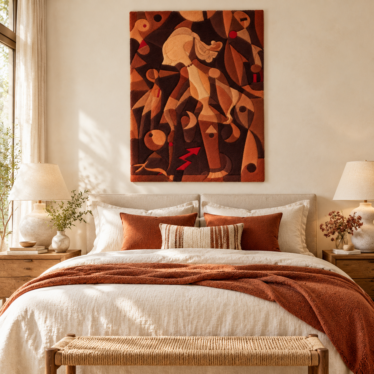 A Young Lady's Adventure by Paul Klee — room setting
