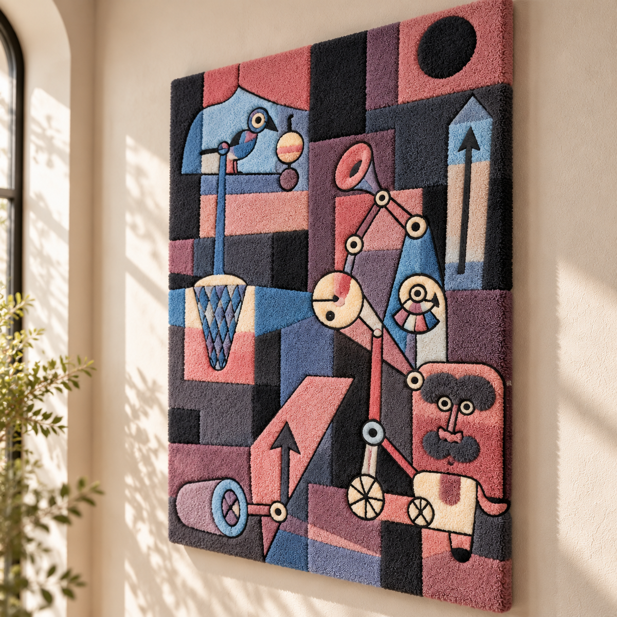Analysis of Diverse Perversities by Paul Klee — angled relief view