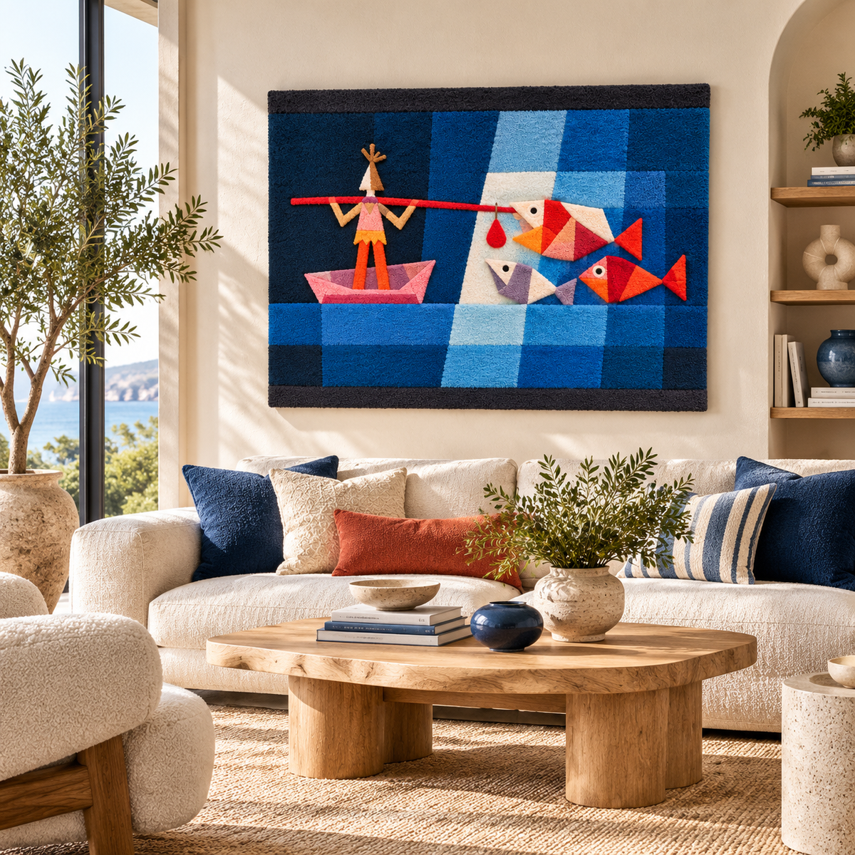 Battle Scene from the Seafarer by Paul Klee — front-facing room scene [room-front]