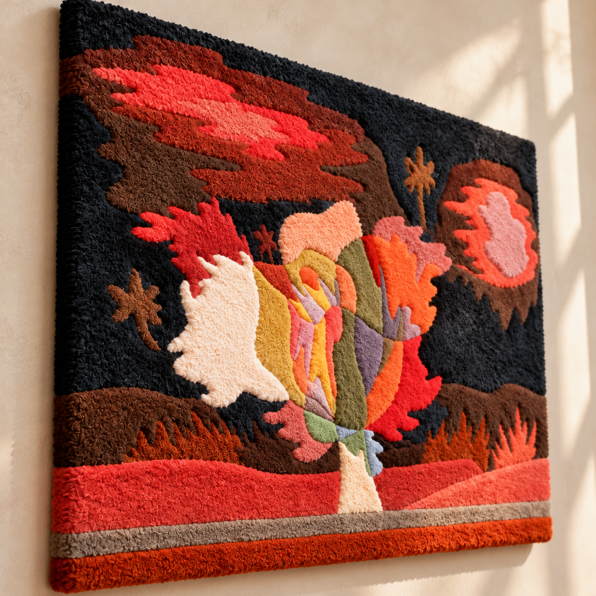 Before the Snow by Paul Klee — angled relief view