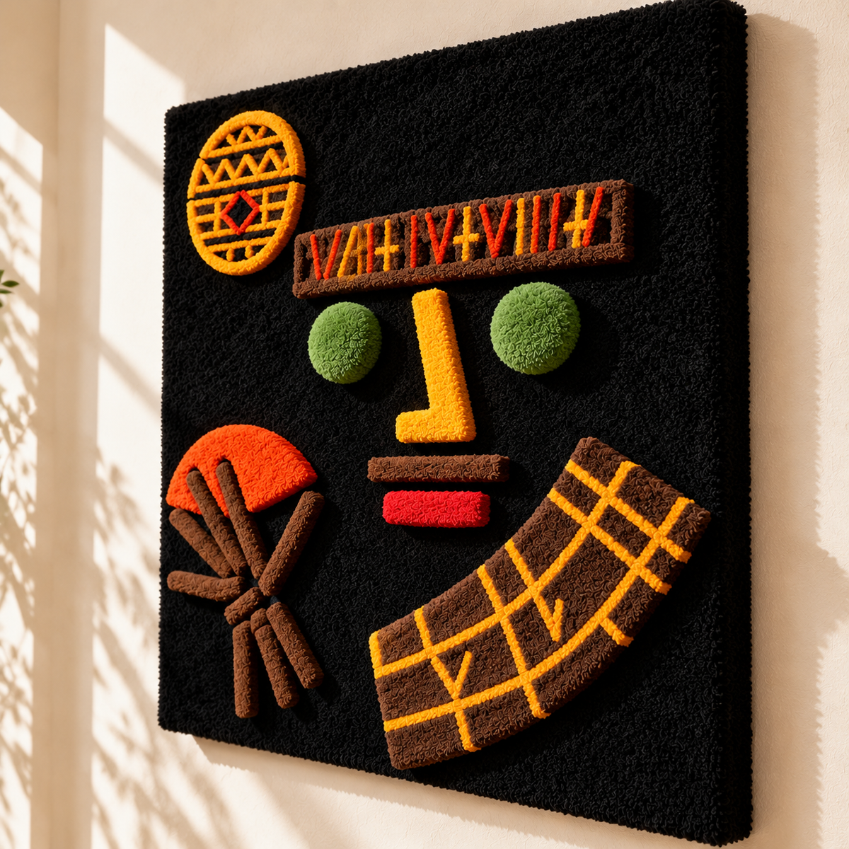 Black Knight by Paul Klee — angled relief view