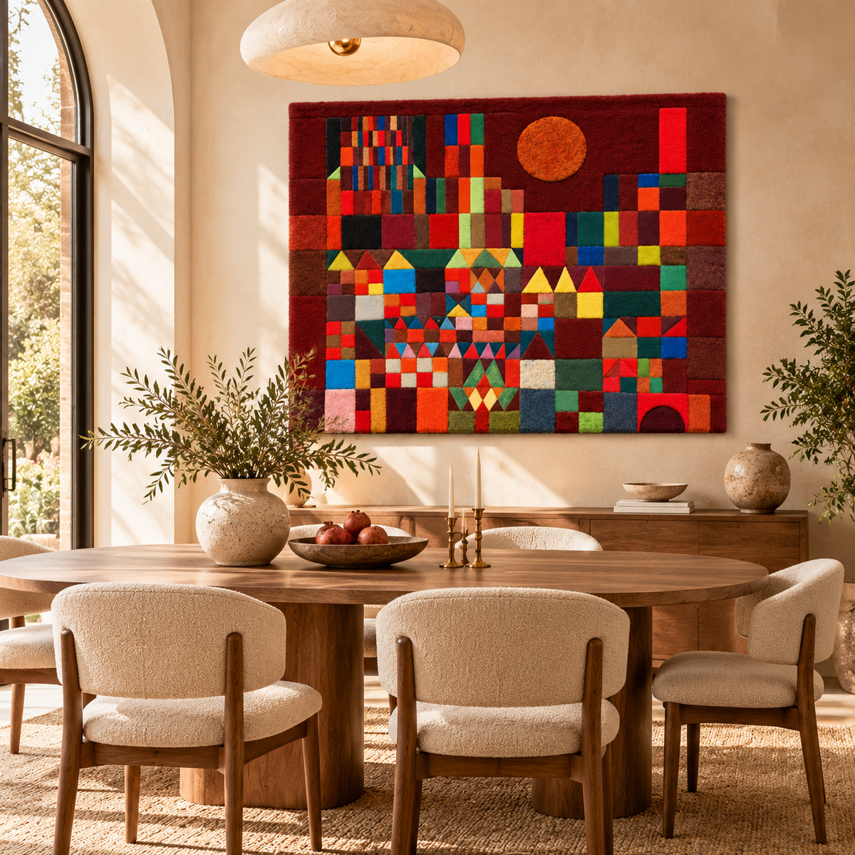 Castle and Sun by Paul Klee — room setting