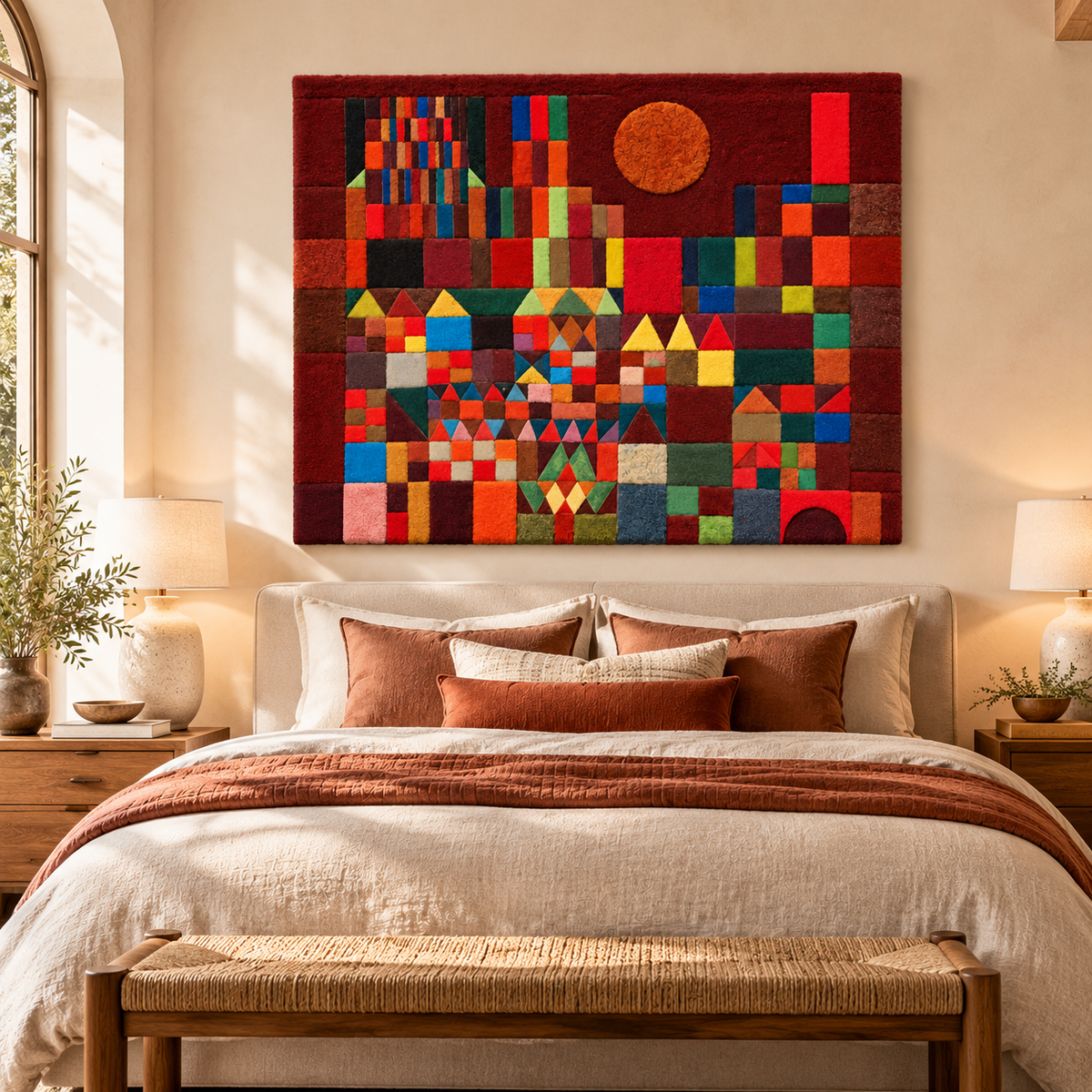 Castle and Sun by Paul Klee — room setting