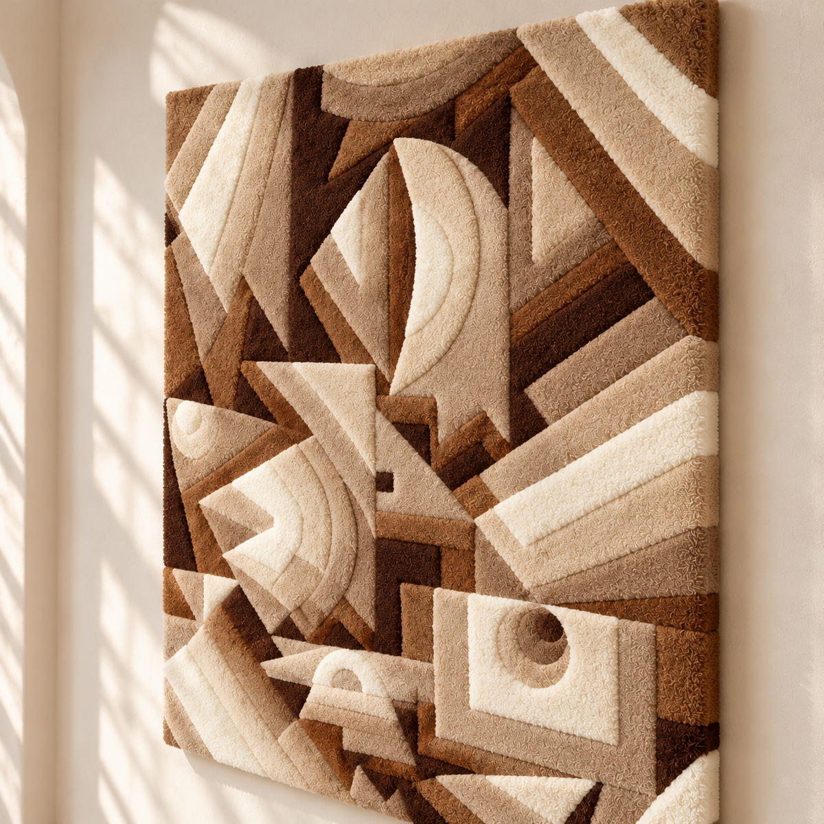 Crystal Gradation by Paul Klee — angled relief view