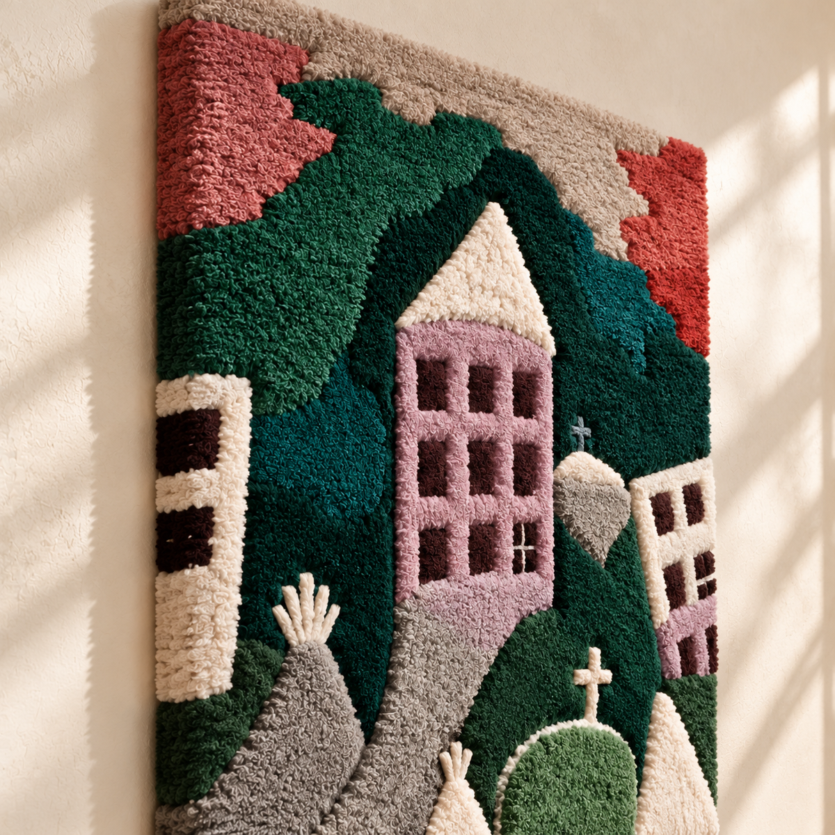 Destroyed Place by Paul Klee — angled relief view