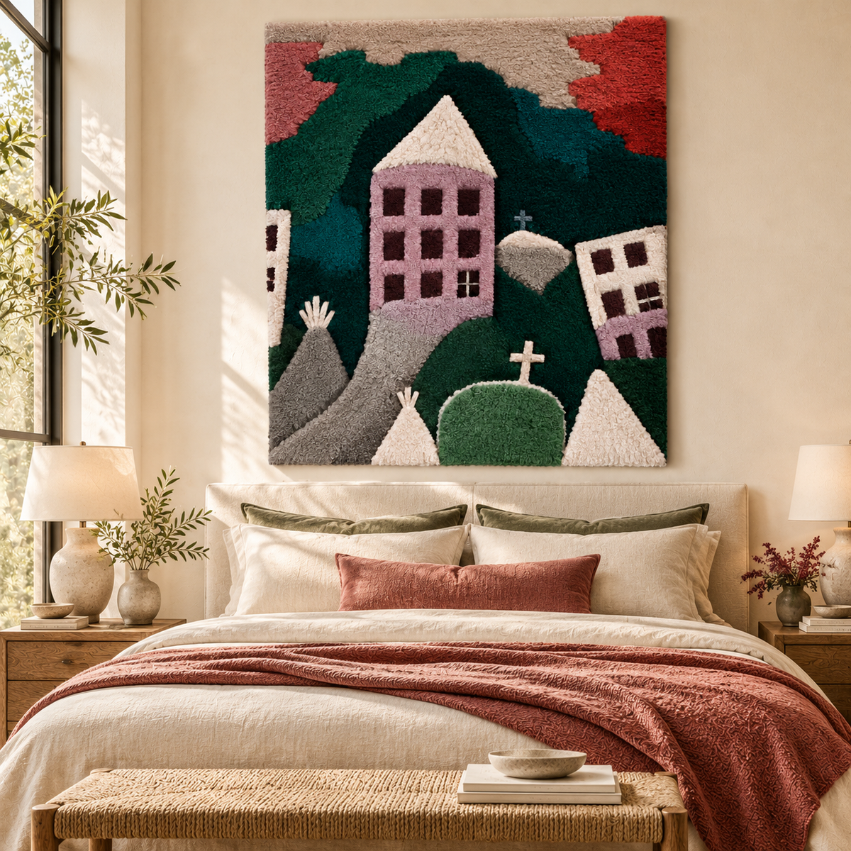 Destroyed Place by Paul Klee — room setting