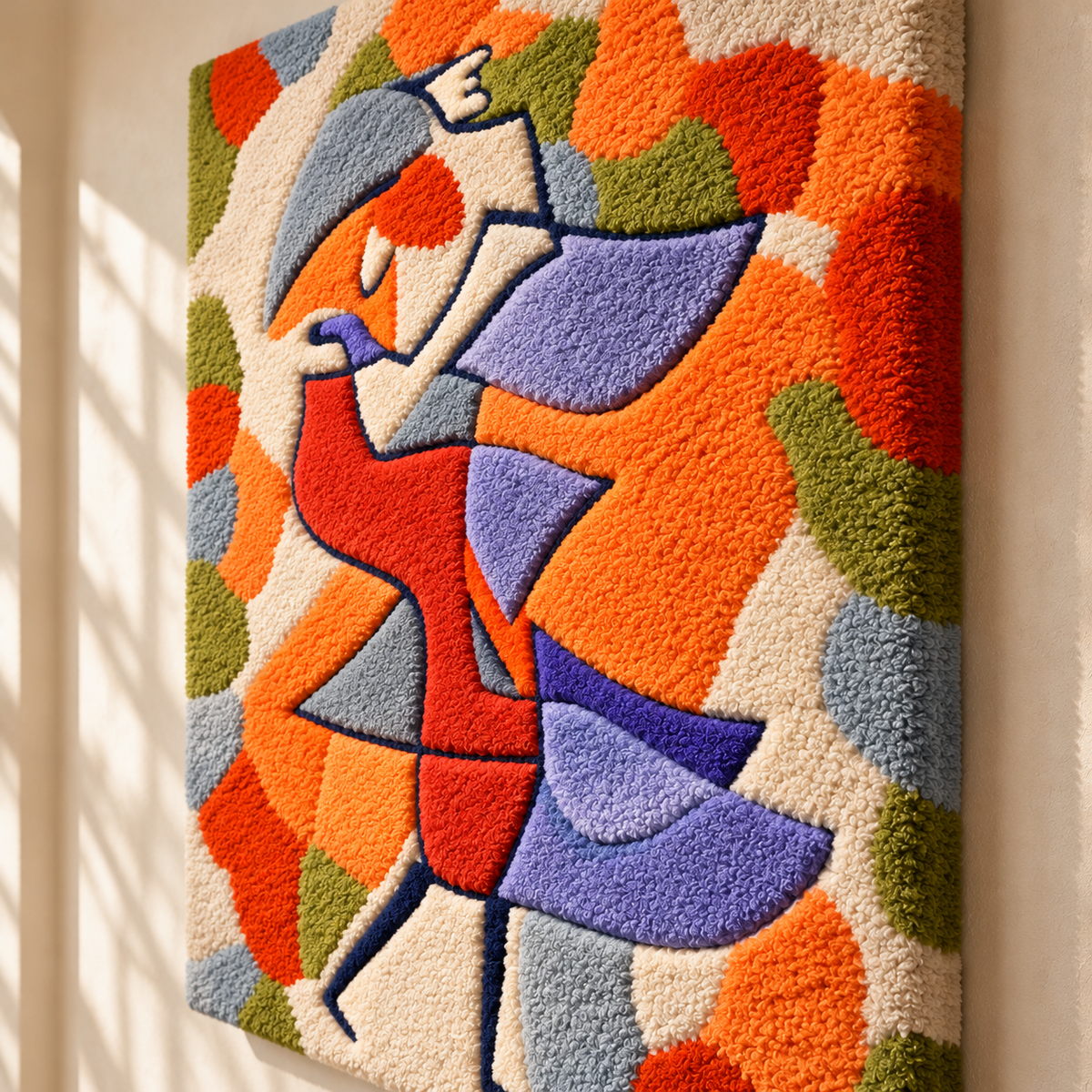 Diana in the Autumn Wind by Paul Klee — angled relief view