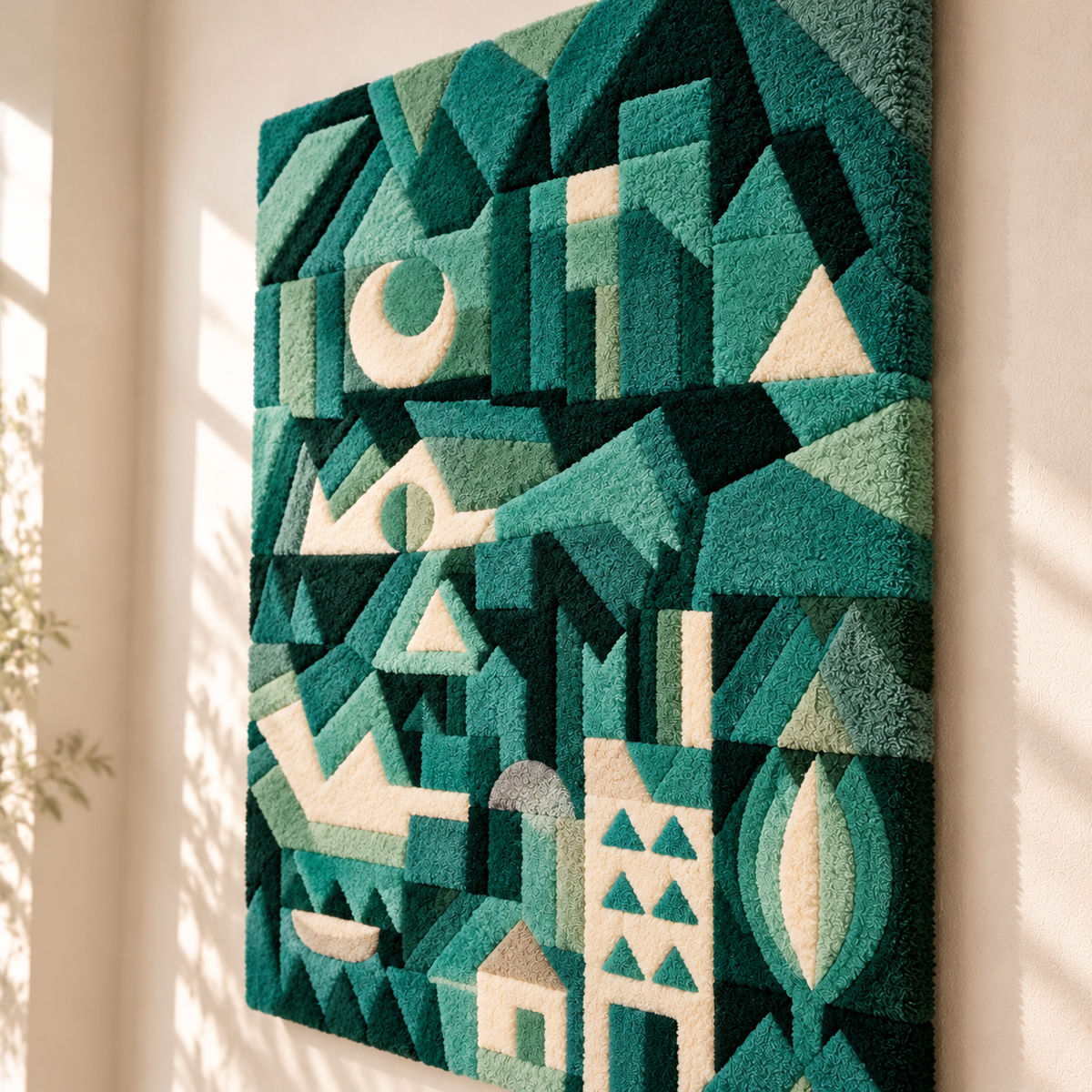 Dream City by Paul Klee — angled relief view