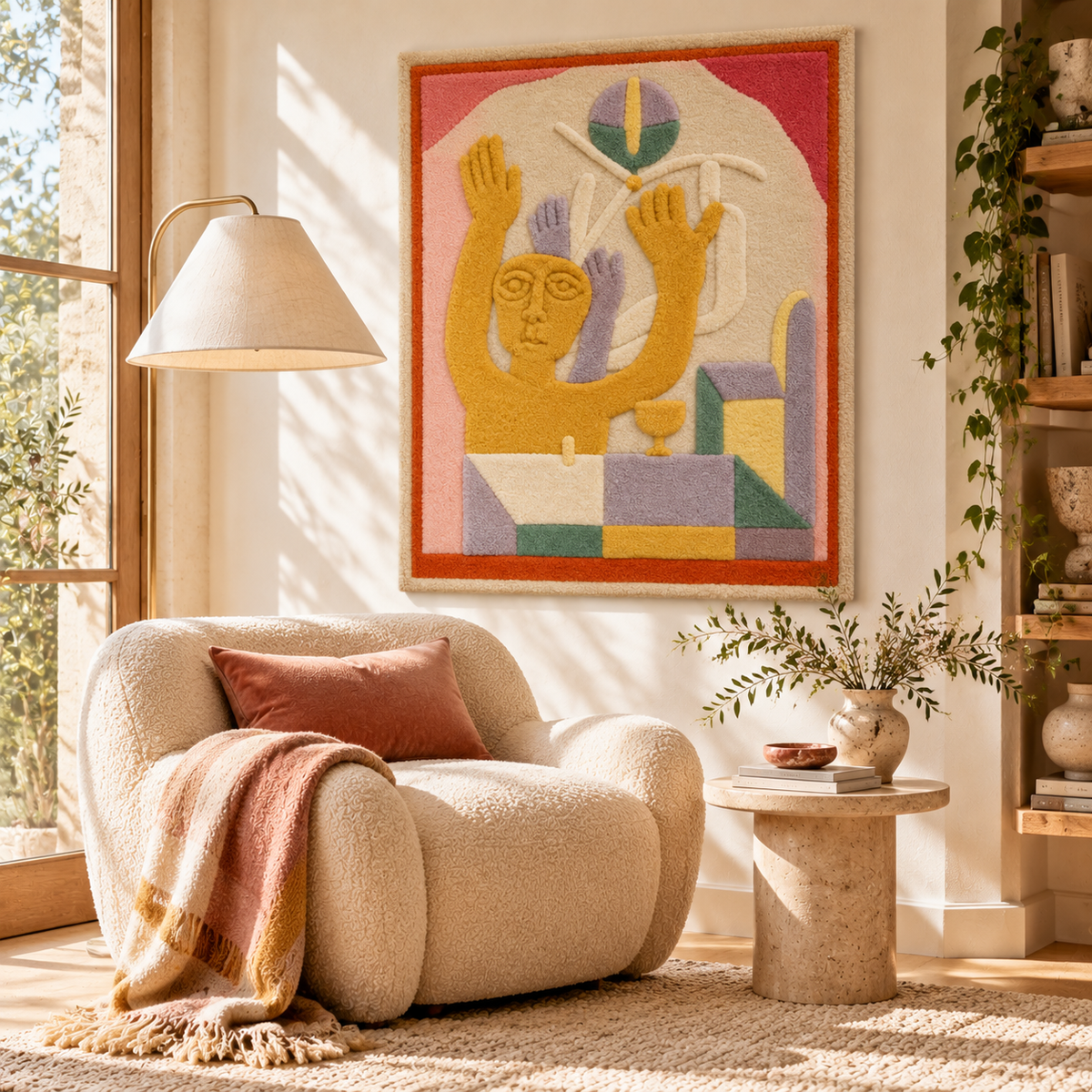 Enlightenment of Two Sectarians by Paul Klee — room setting