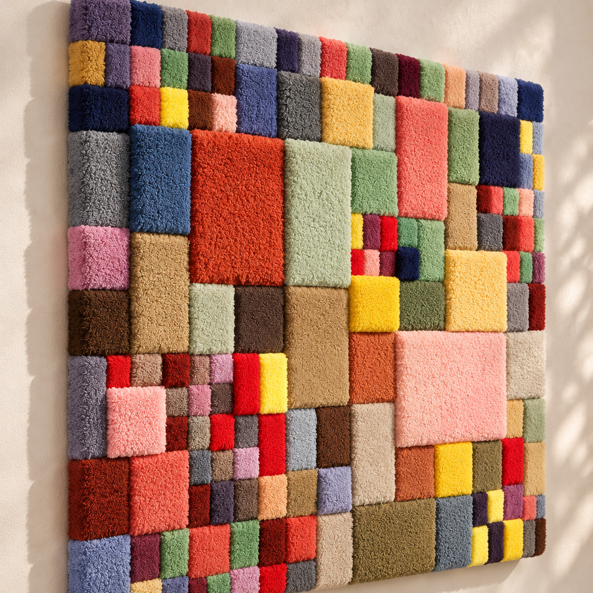 Flora on Sand by Paul Klee — angled relief view
