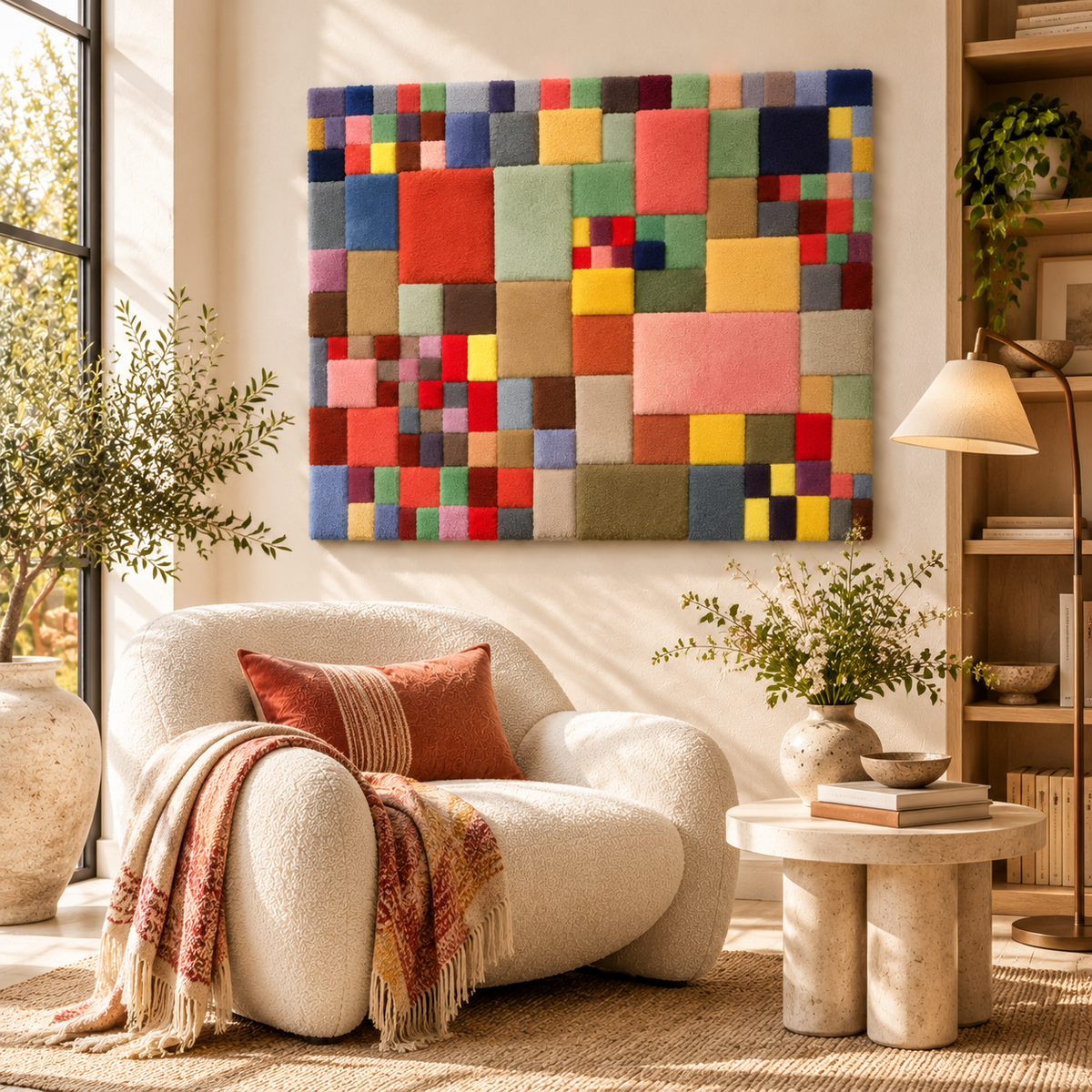 Flora on Sand by Paul Klee — room setting