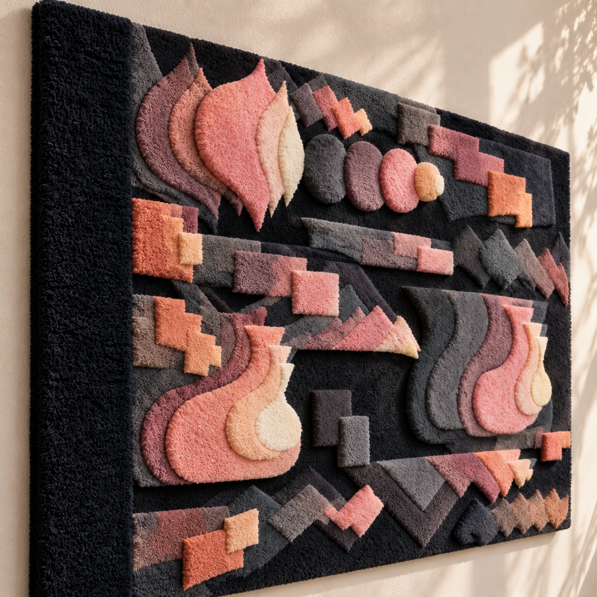 Fugue in Red by Paul Klee — angled relief view