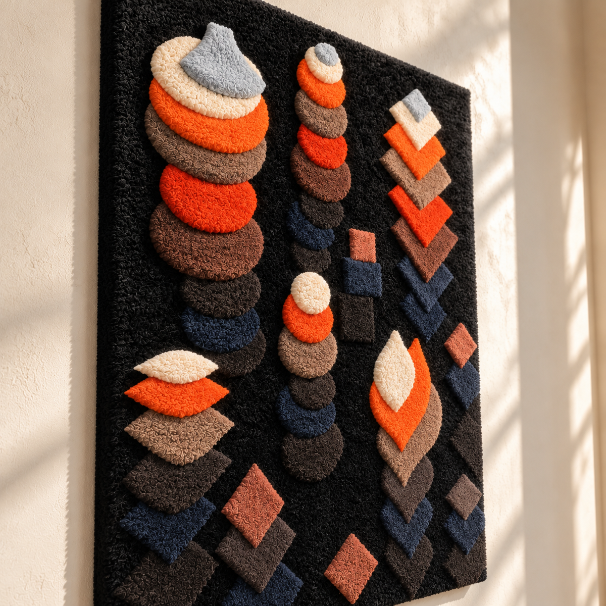 Growth of the Night Plants by Paul Klee — angled relief view