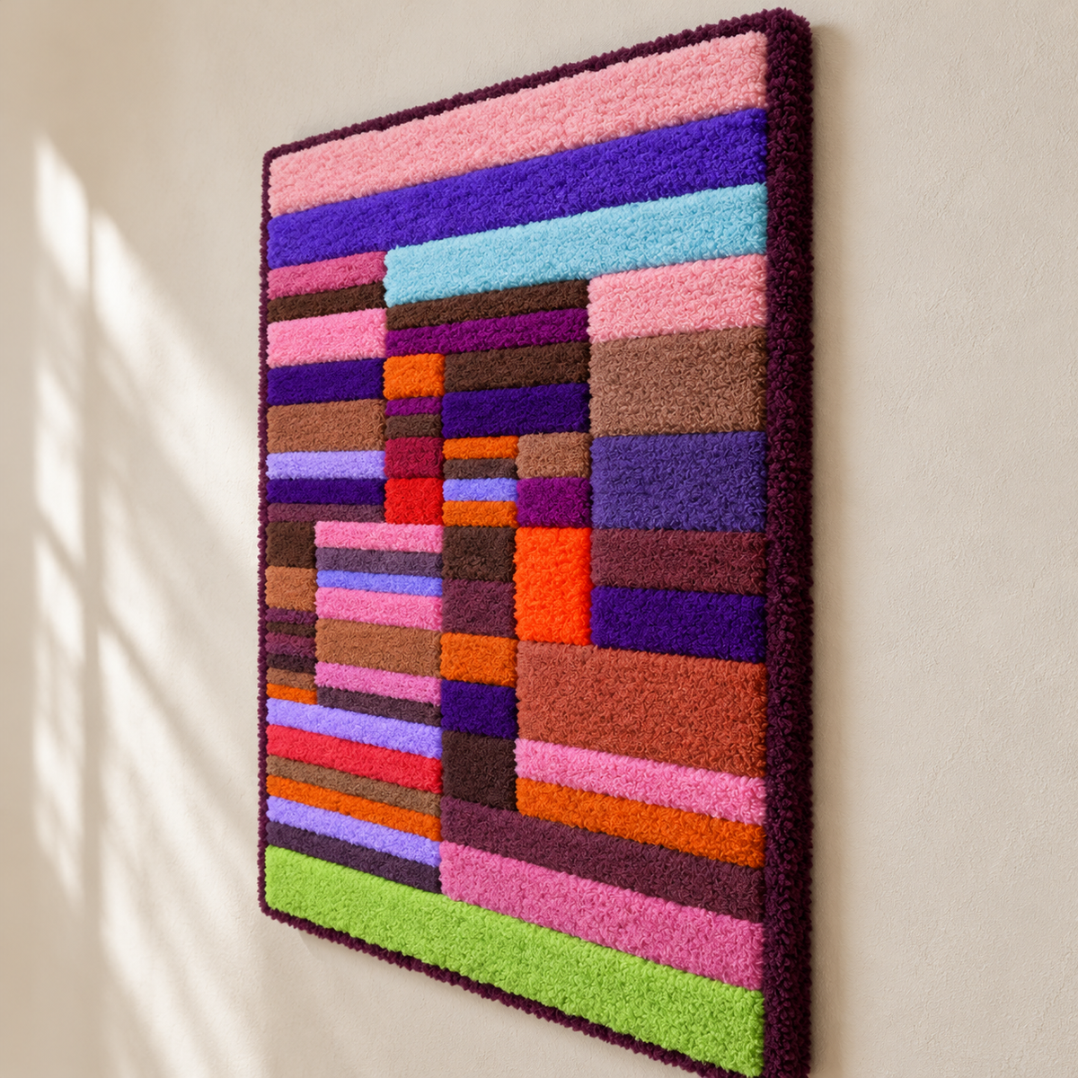 Individualized Altimetry of Stripes by Paul Klee — angled relief view
