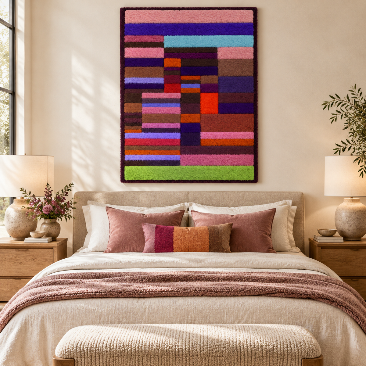 Individualized Altimetry of Stripes by Paul Klee — room setting