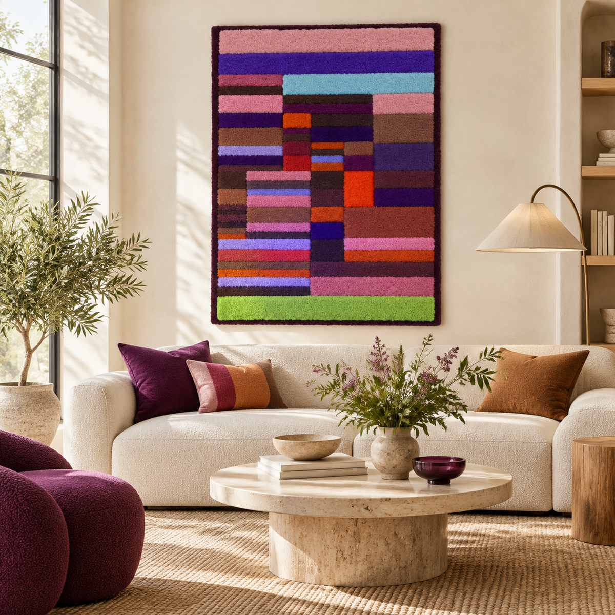 Individualized Altimetry of Stripes by Paul Klee — room setting