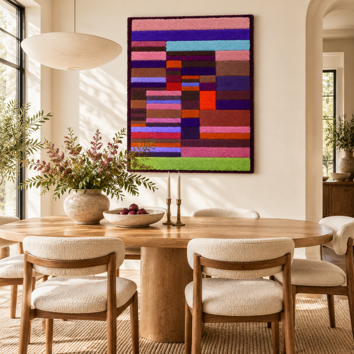 Individualized Altimetry of Stripes by Paul Klee — room setting