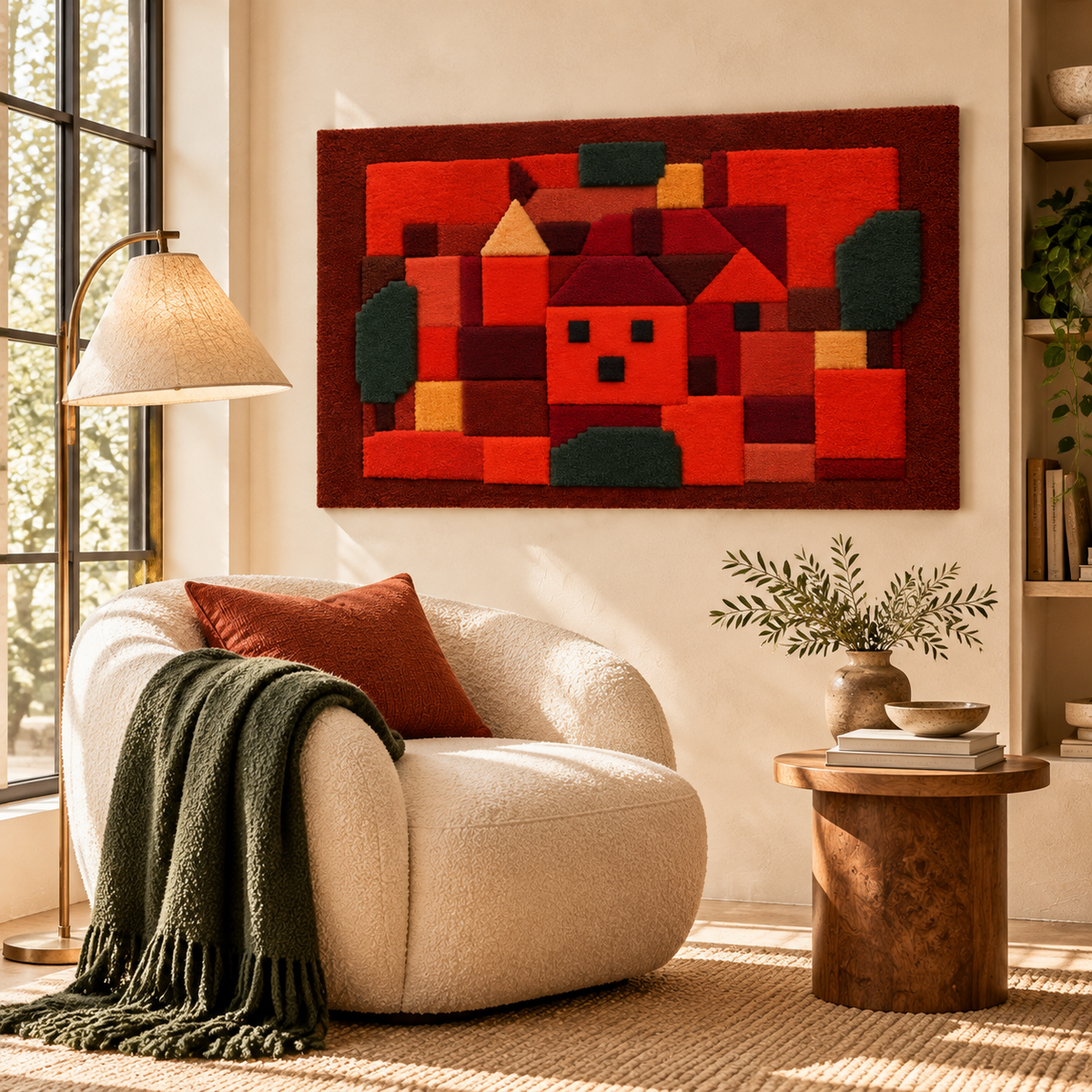 Landscape with Sunset by Paul Klee — room setting