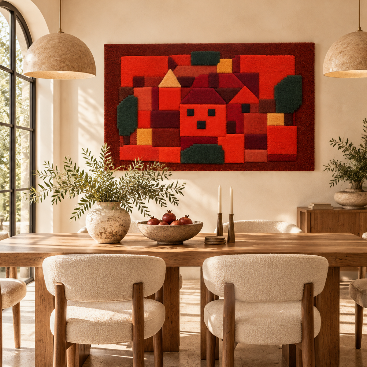 Landscape with Sunset by Paul Klee — room setting