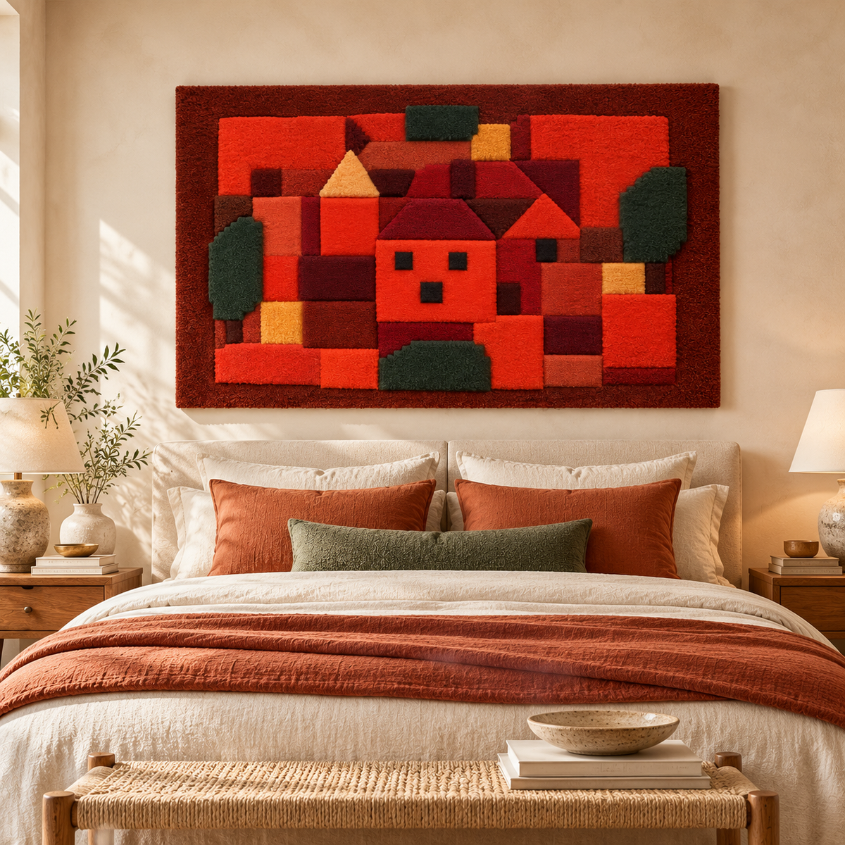 Landscape with Sunset by Paul Klee — room setting