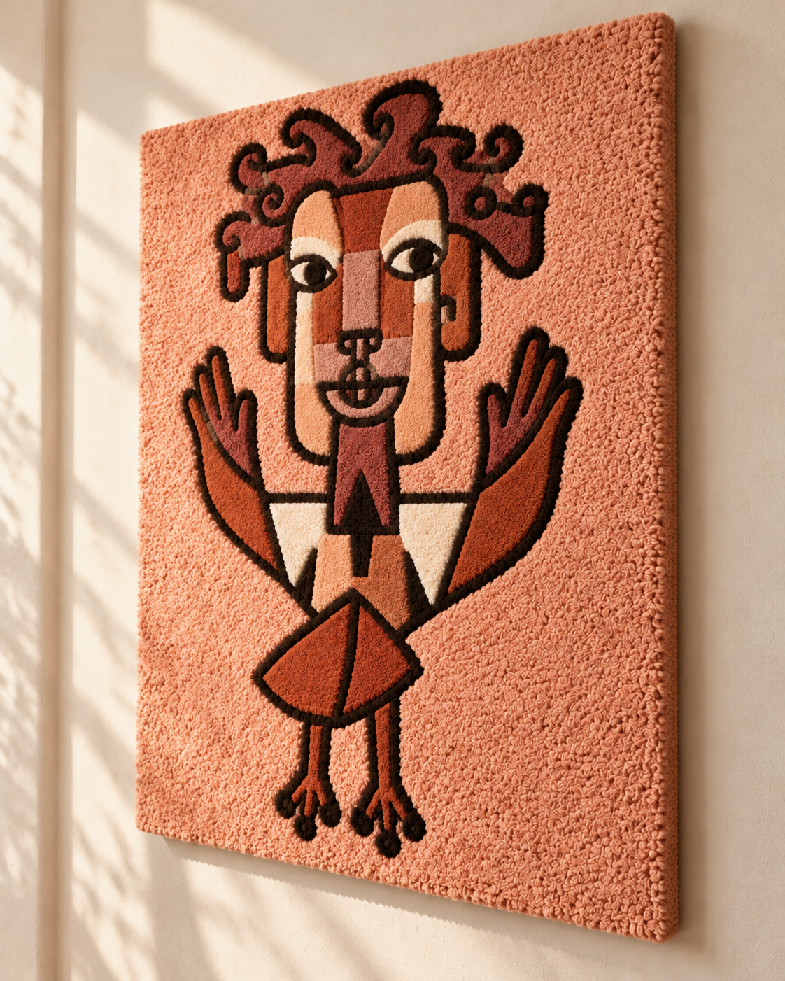 New Angel by Paul Klee — angled relief view