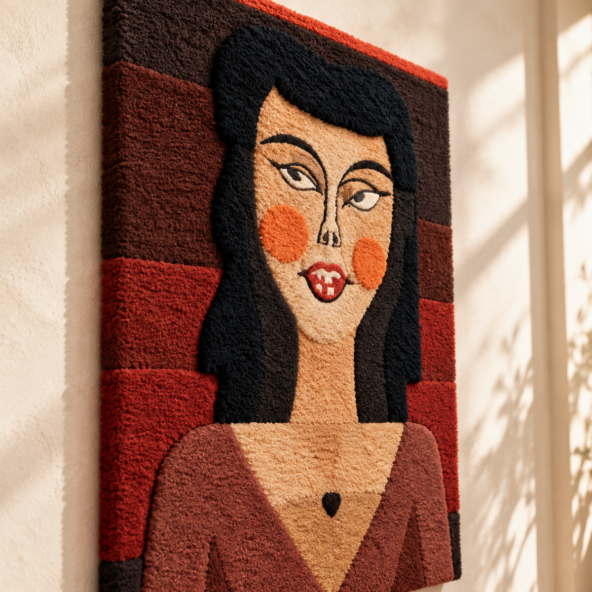 Possessed Girl by Paul Klee — angled relief view