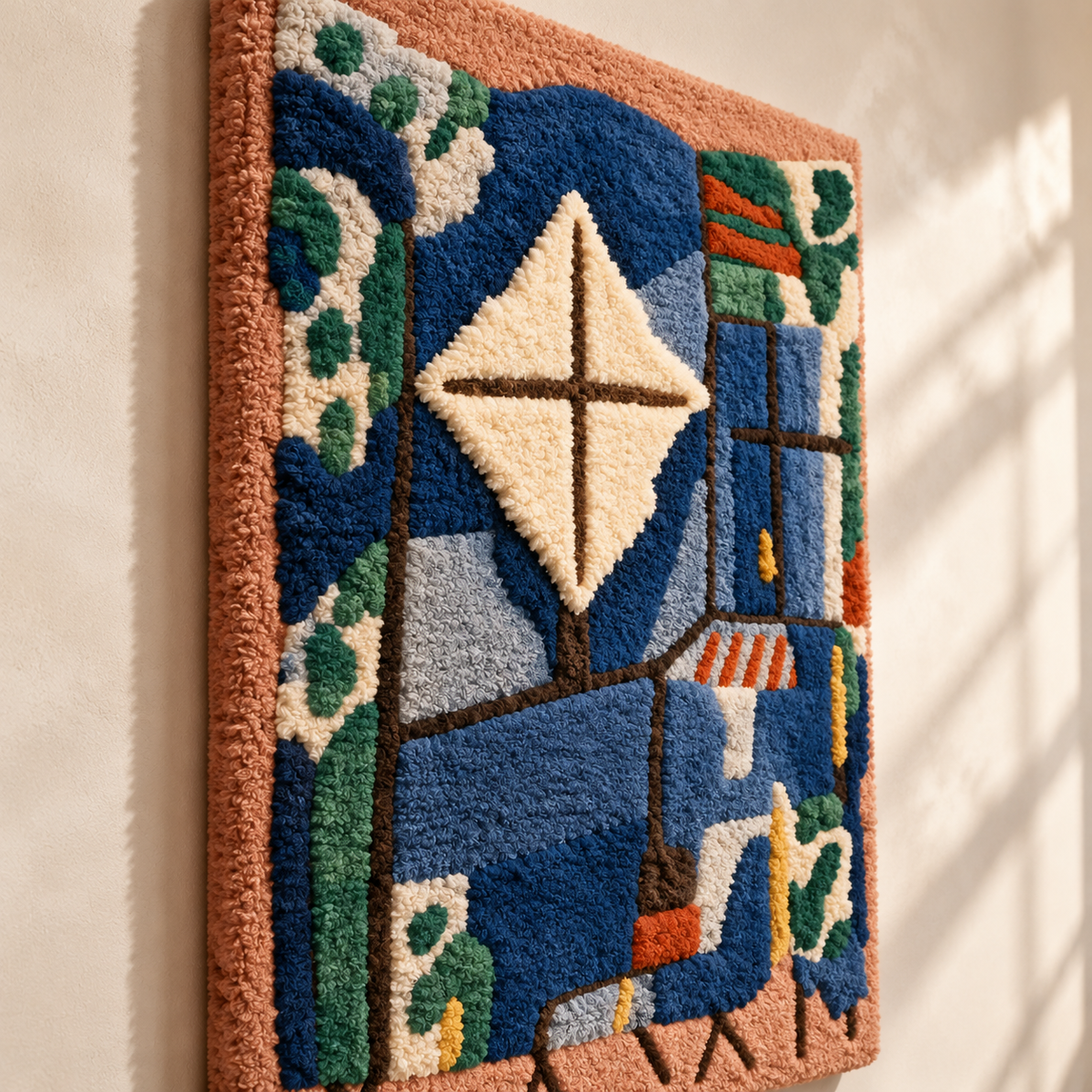 Ravaged Land by Paul Klee — angled relief view