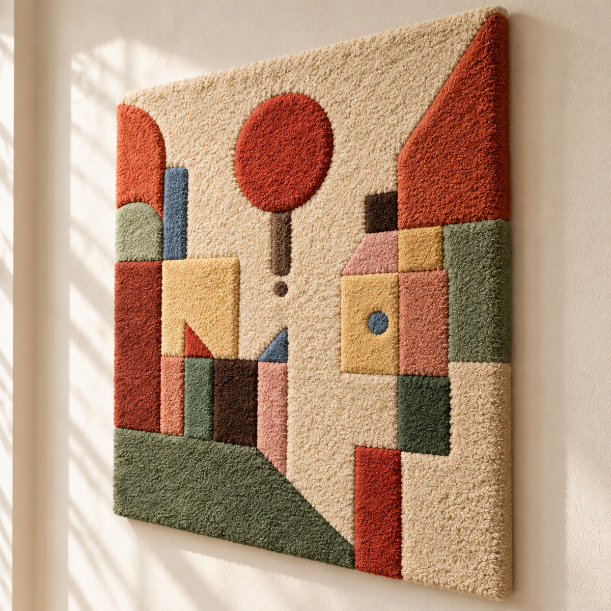 Red Balloon by Paul Klee — angled relief view