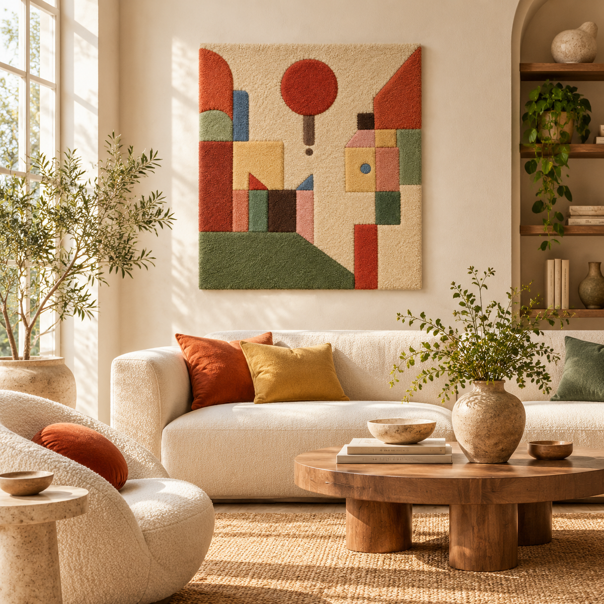 Red Balloon by Paul Klee — room setting