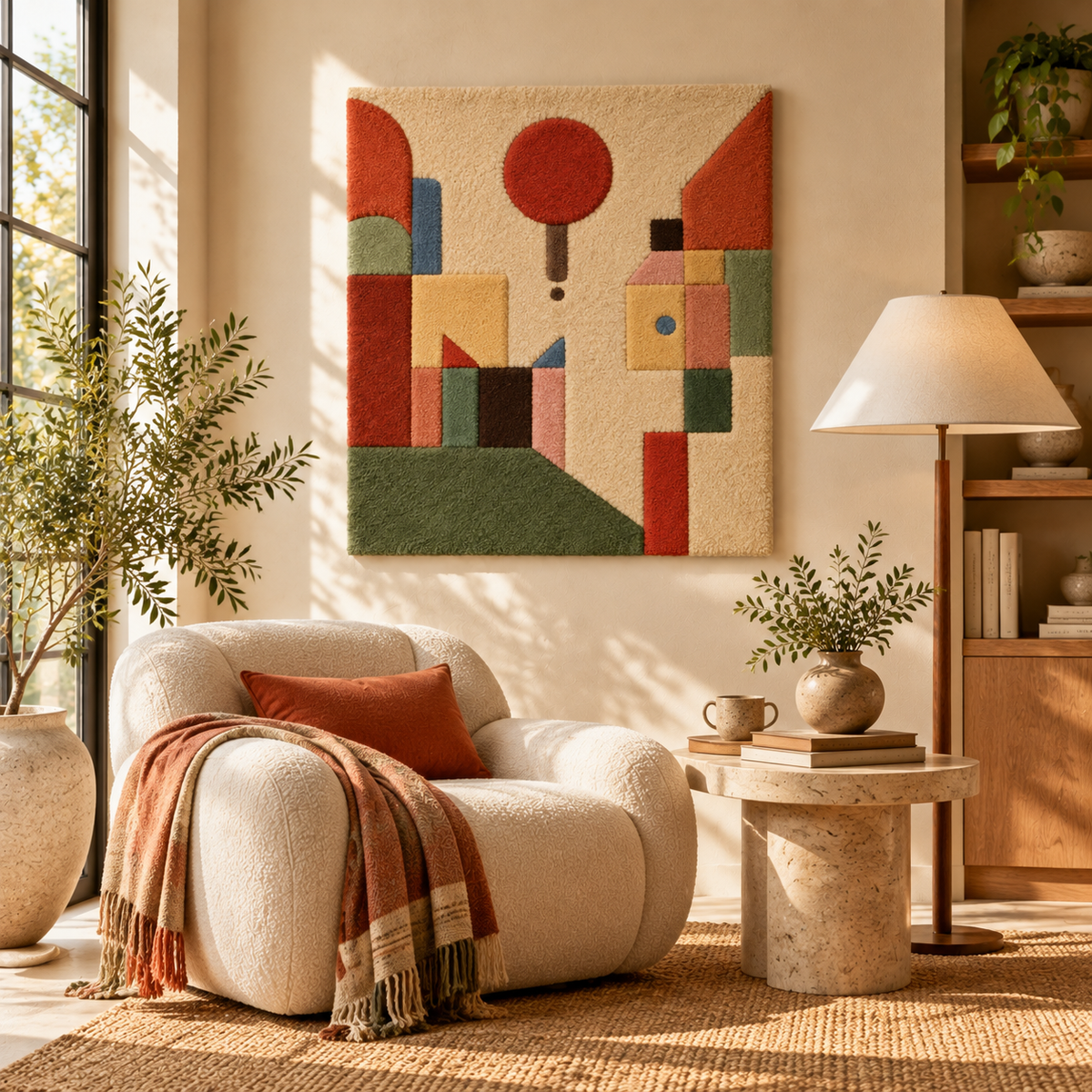 Red Balloon by Paul Klee — room setting