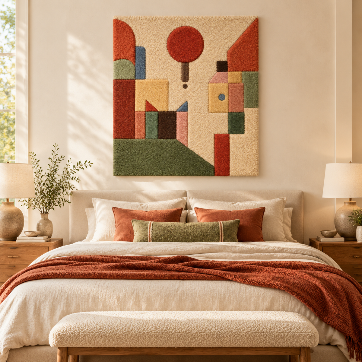 Red Balloon by Paul Klee — room setting