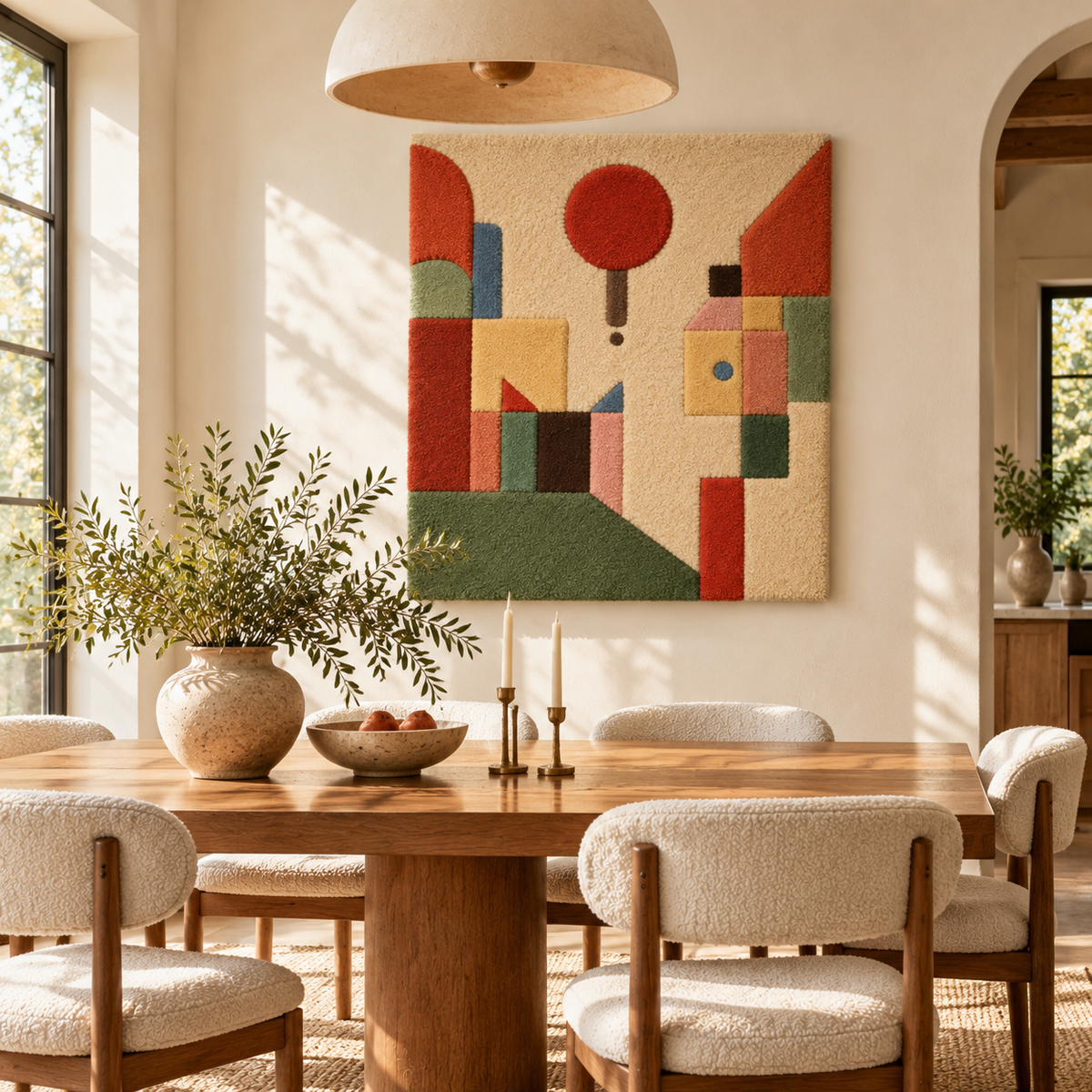 Red Balloon by Paul Klee — room setting