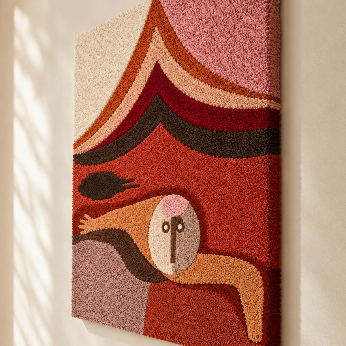 Refuge by Paul Klee — angled relief view