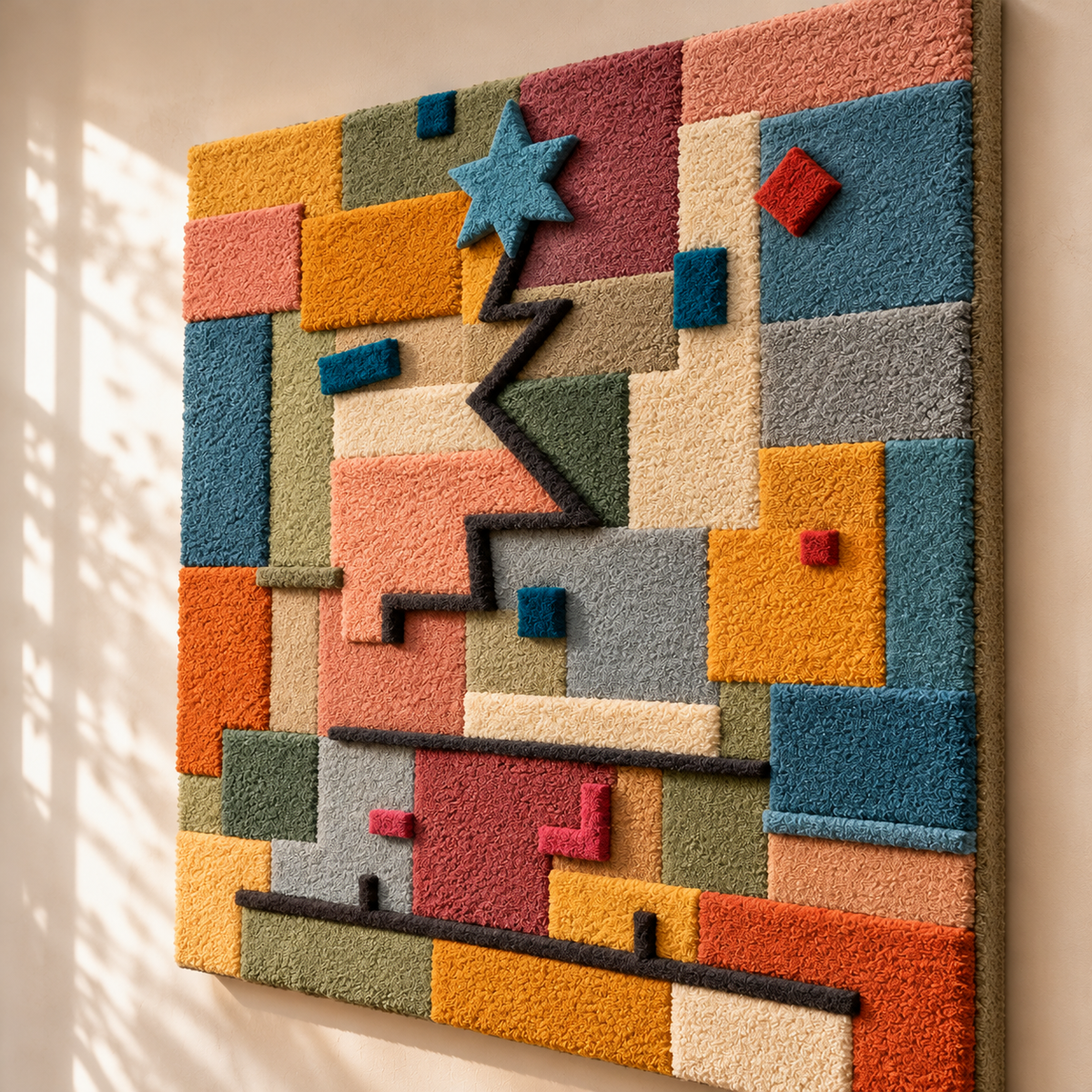 Rising Star by Paul Klee — angled relief view