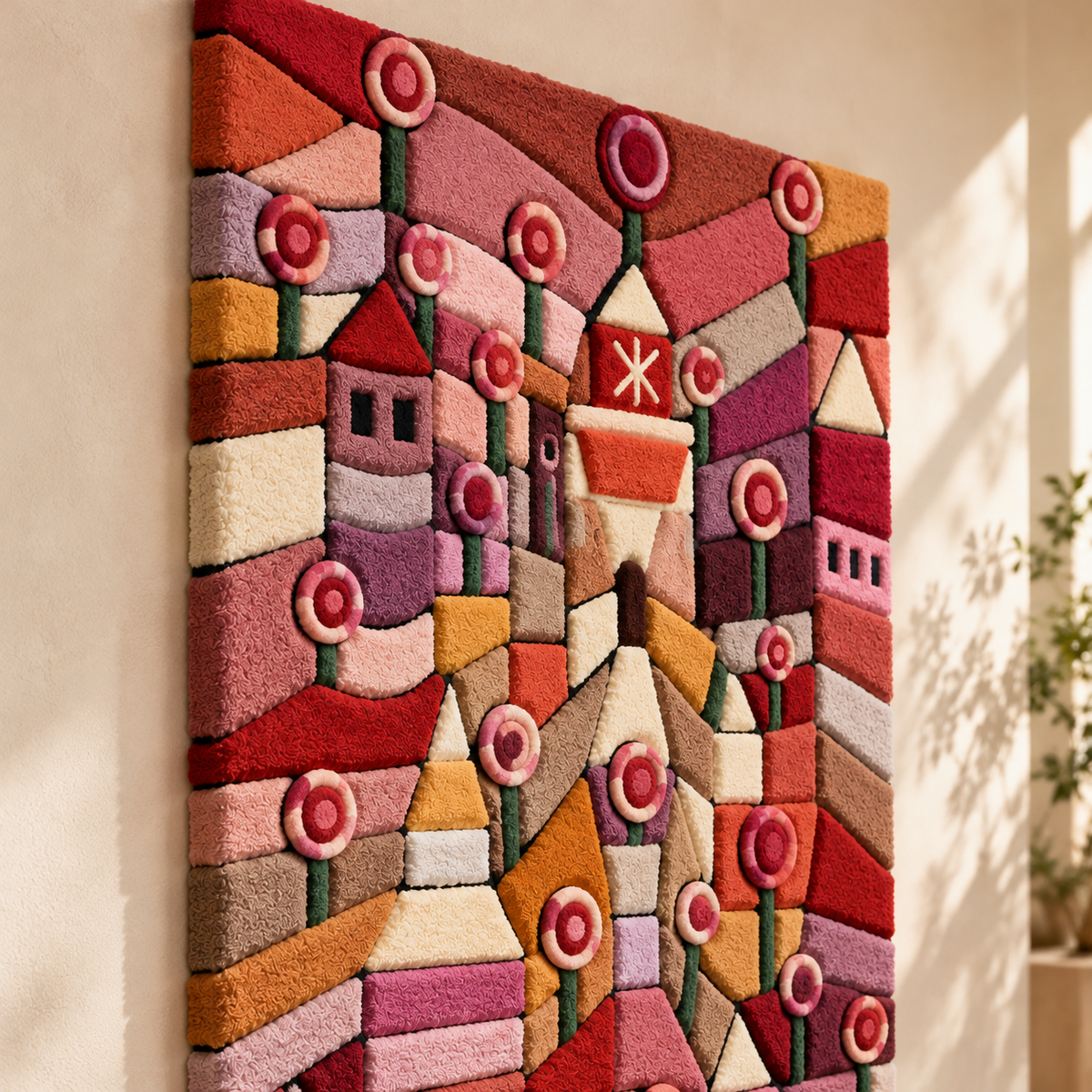 Rose Garden by Paul Klee — angled relief view