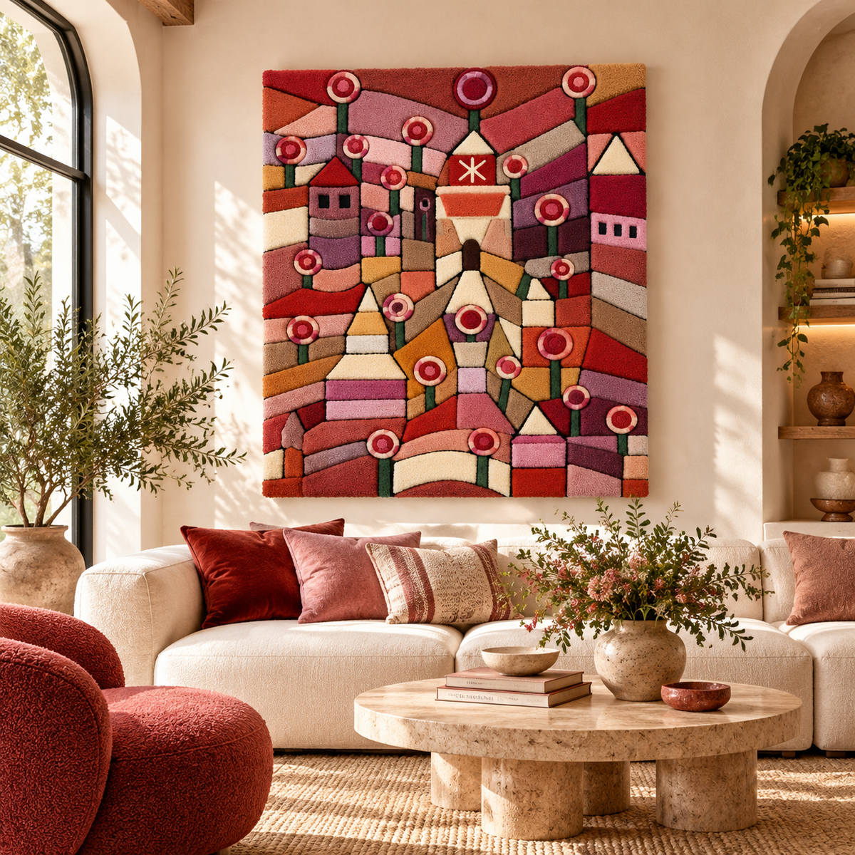 Rose Garden by Paul Klee — room setting