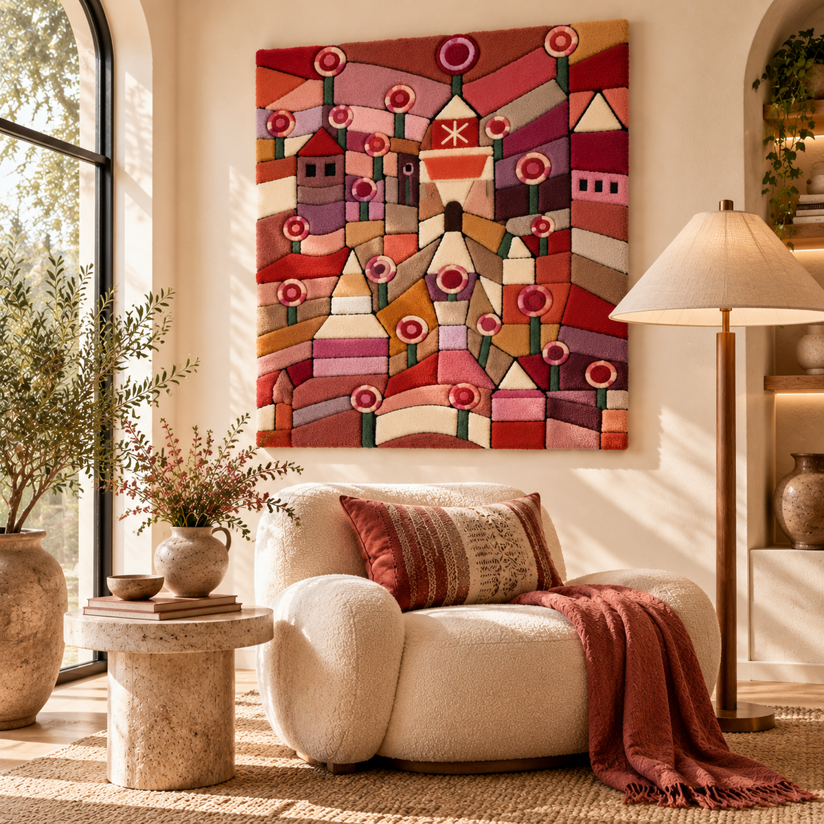 Rose Garden by Paul Klee — room setting