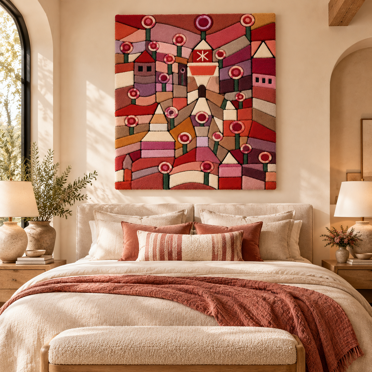 Rose Garden by Paul Klee — room setting