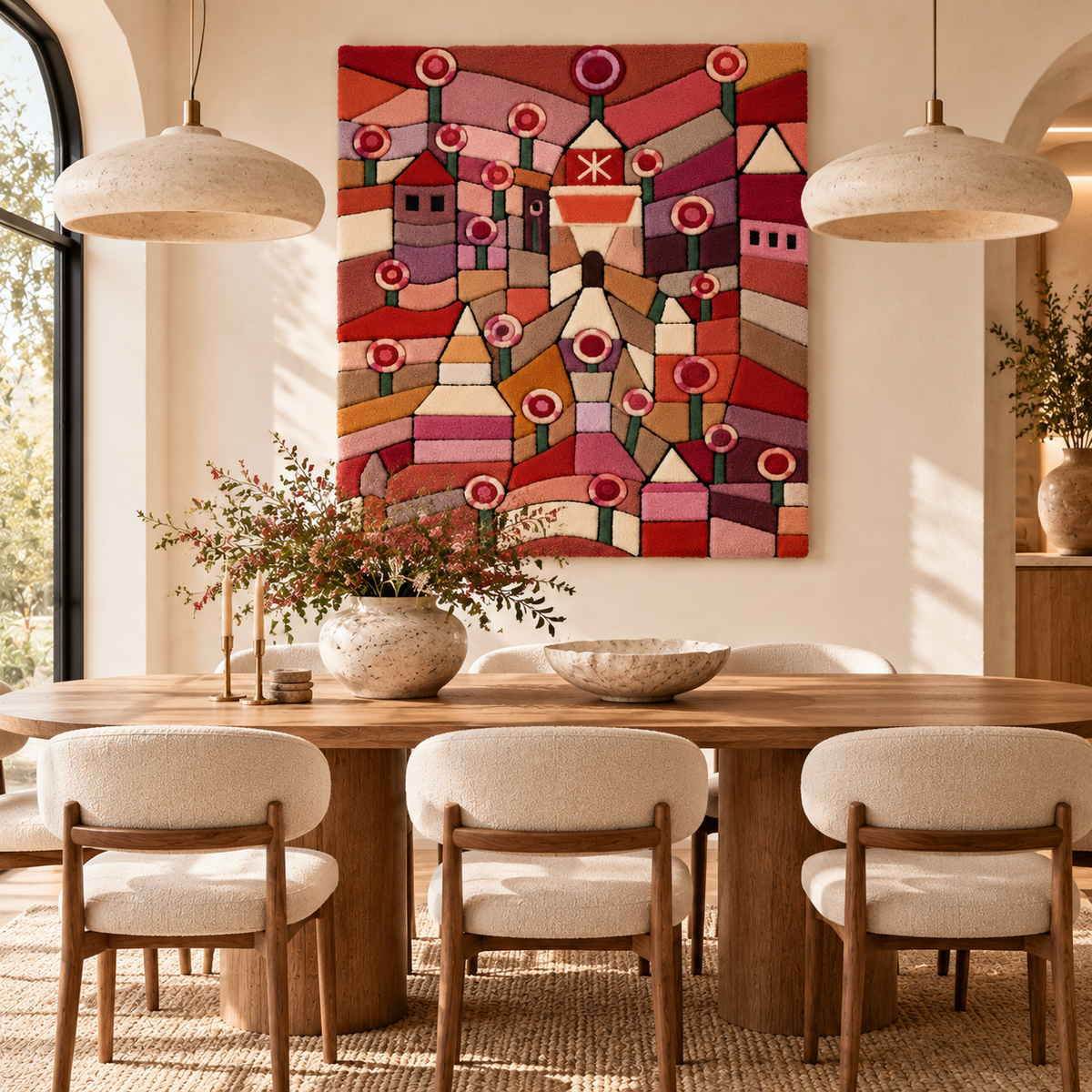 Rose Garden by Paul Klee — room setting