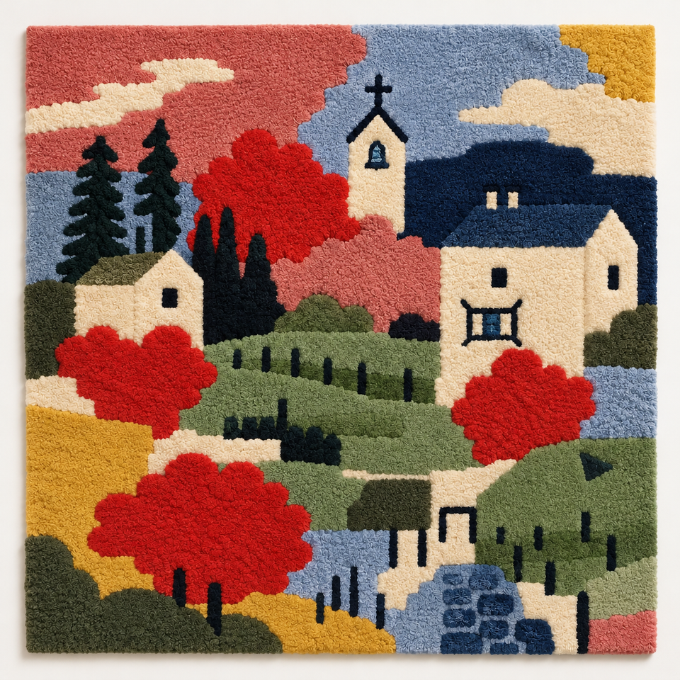 Small Landscape with the village church