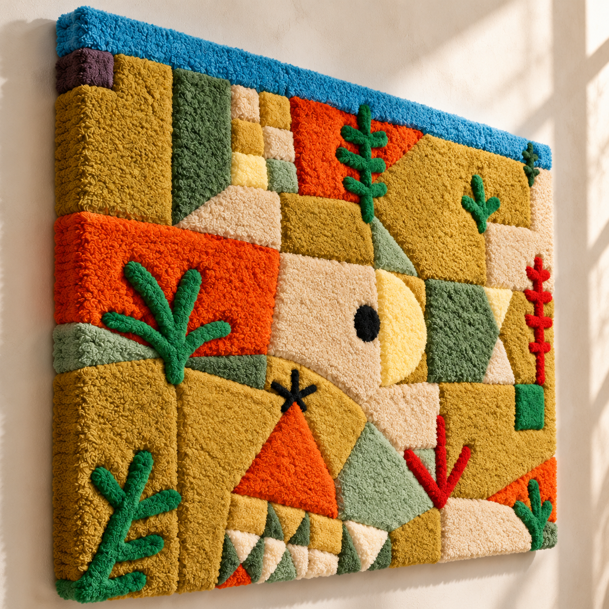 Southern Gardens (1921) by Paul Klee — angled relief view