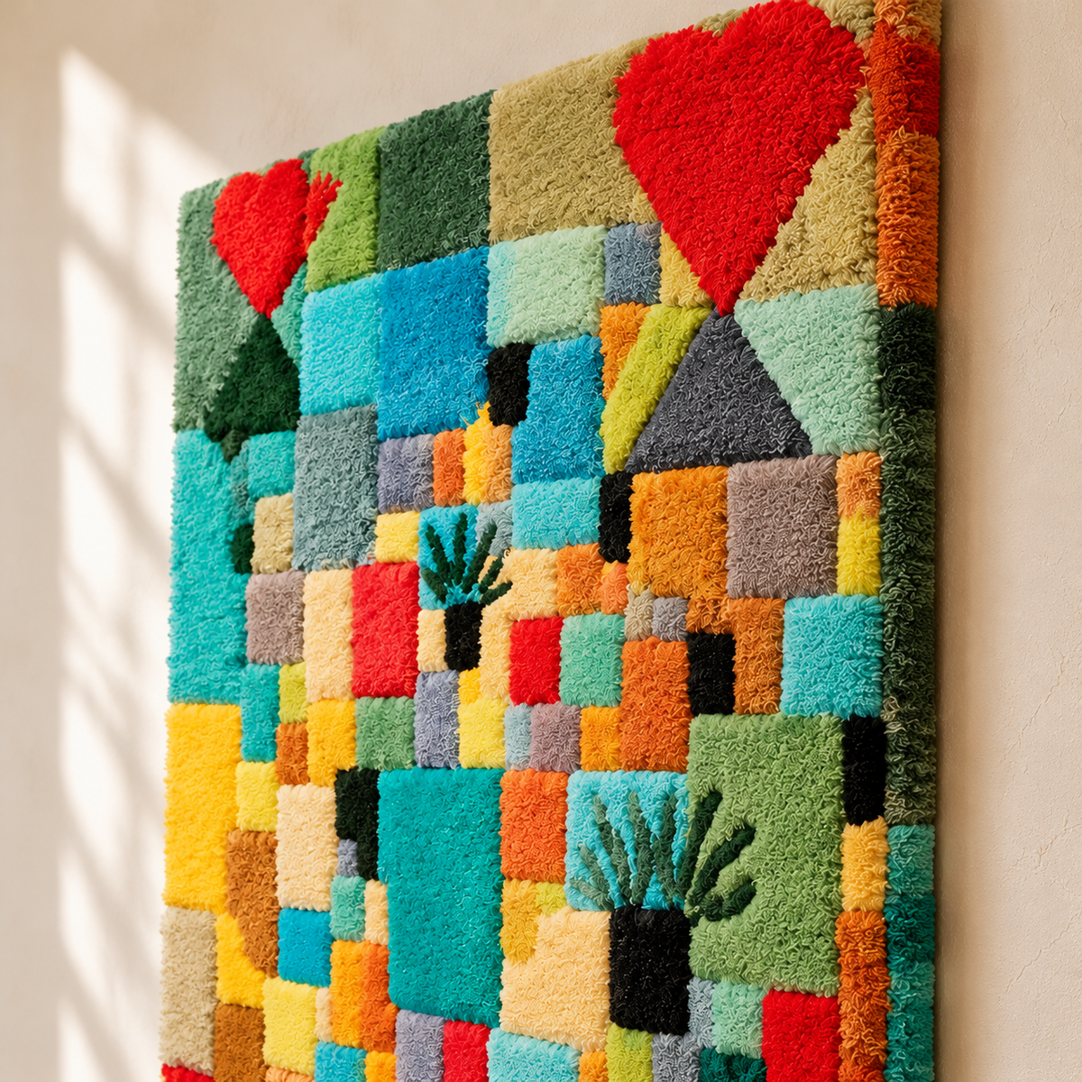 Southern (Tunisian) Gardens by Paul Klee — angled relief view