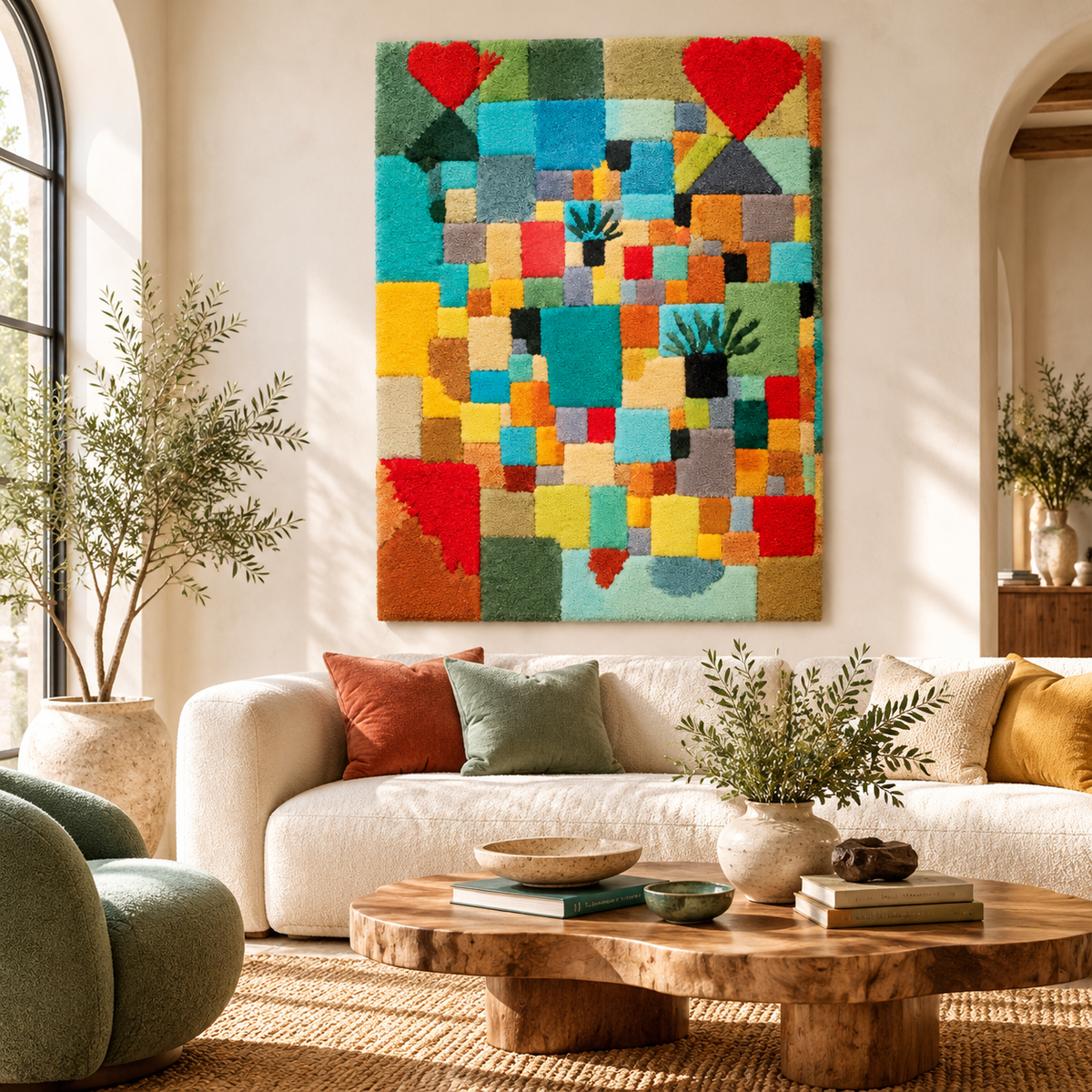 Southern (Tunisian) Gardens by Paul Klee — room setting